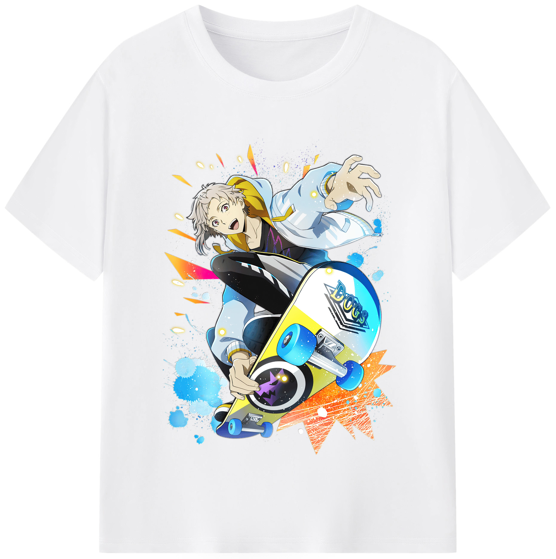 （画像用） 文豪ストレイドッグス Bungo Stray Dogs 綿100％半袖Tシャツ（フロントプリント）