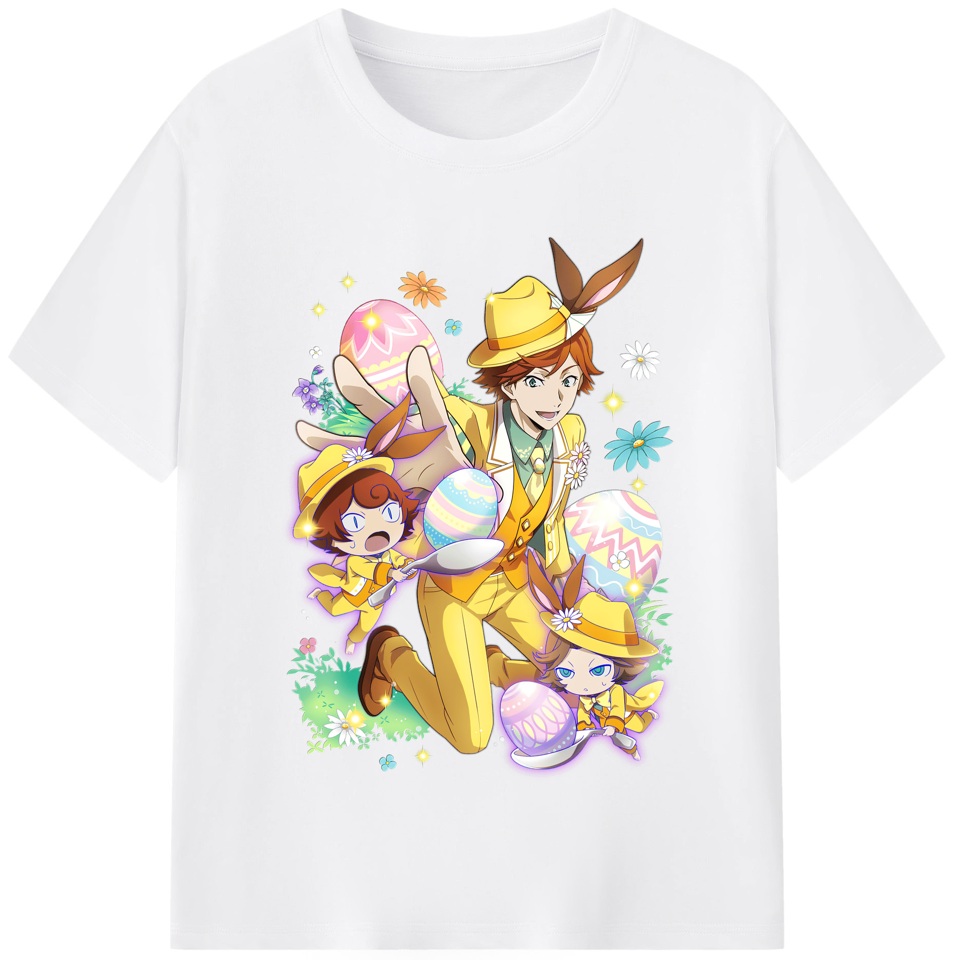 （画像用） 文豪ストレイドッグス Bungo Stray Dogs 綿100％半袖Tシャツ（フロントプリント）