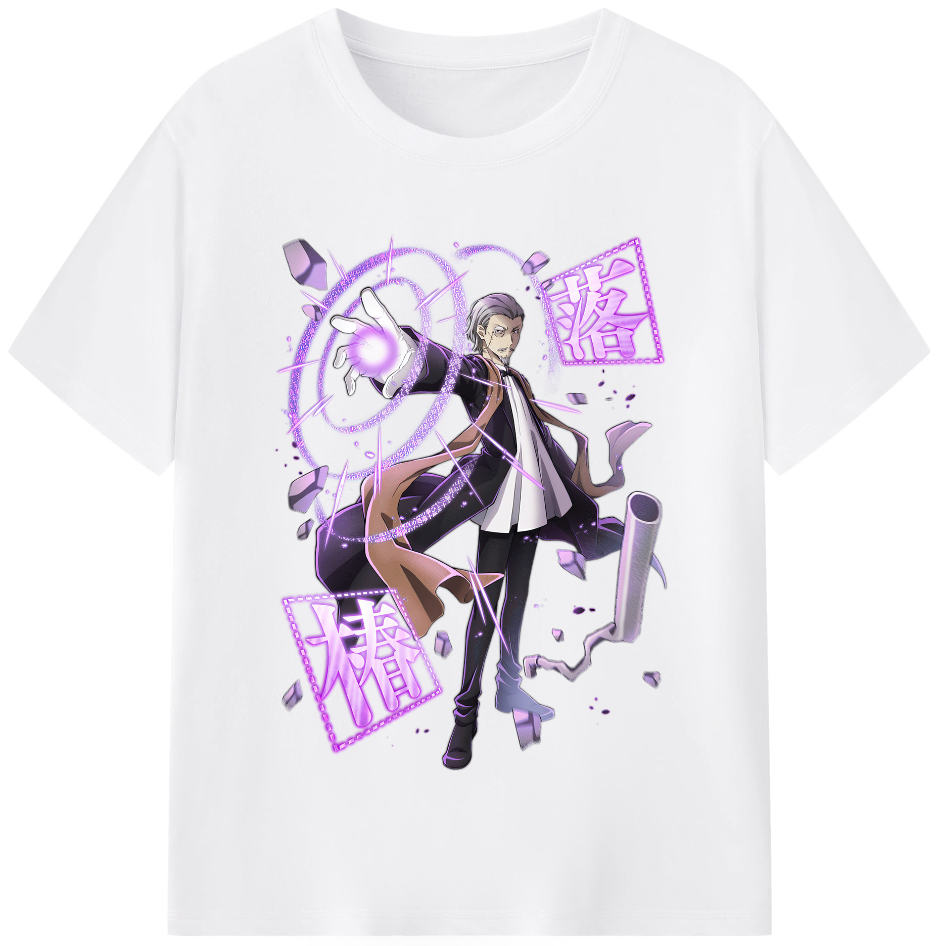 （画像用） 文豪ストレイドッグス Bungo Stray Dogs 綿100％半袖Tシャツ（フロントプリント）