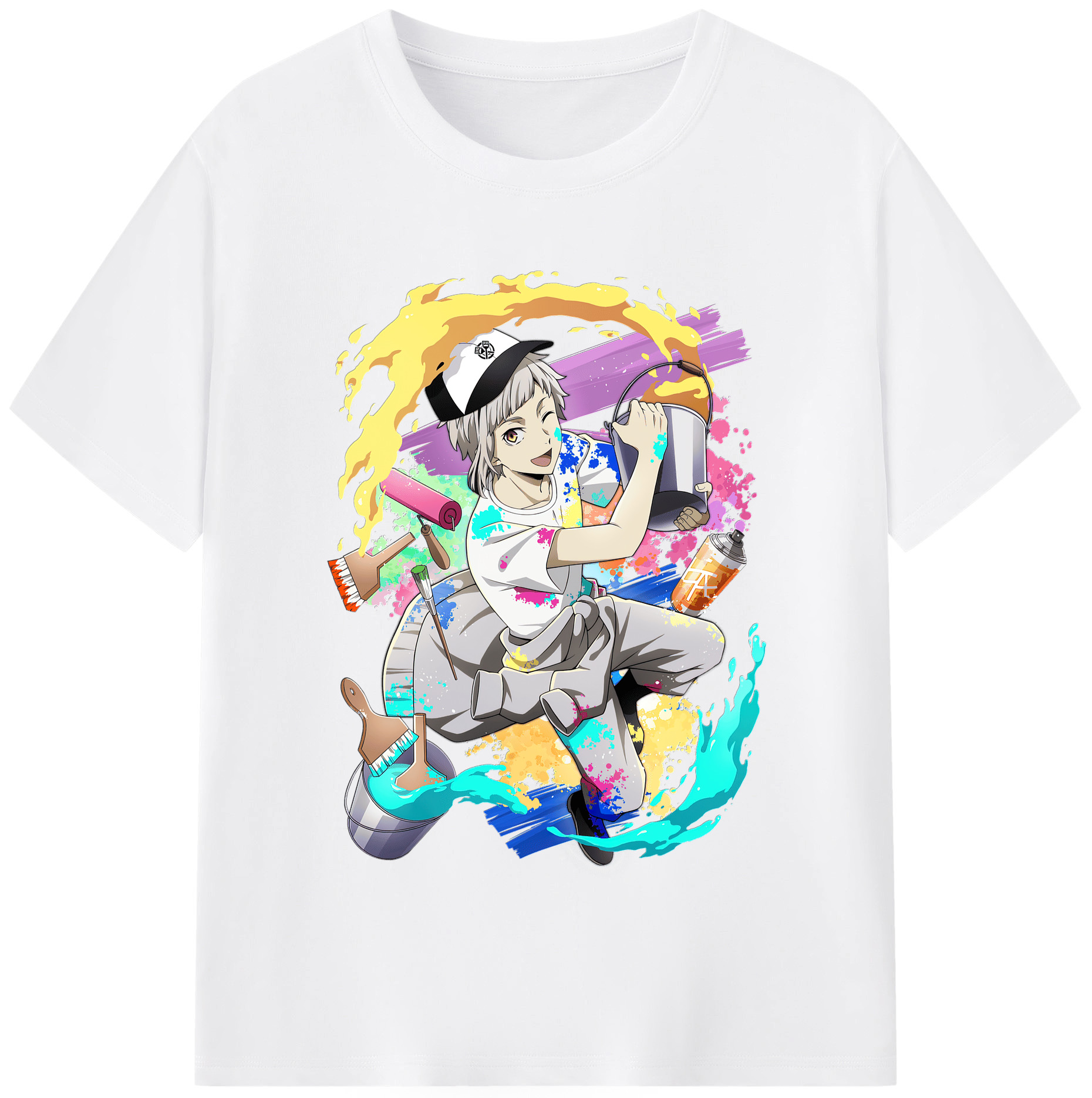 （画像用） 文豪ストレイドッグス Bungo Stray Dogs 綿100％半袖Tシャツ（フロントプリント）
