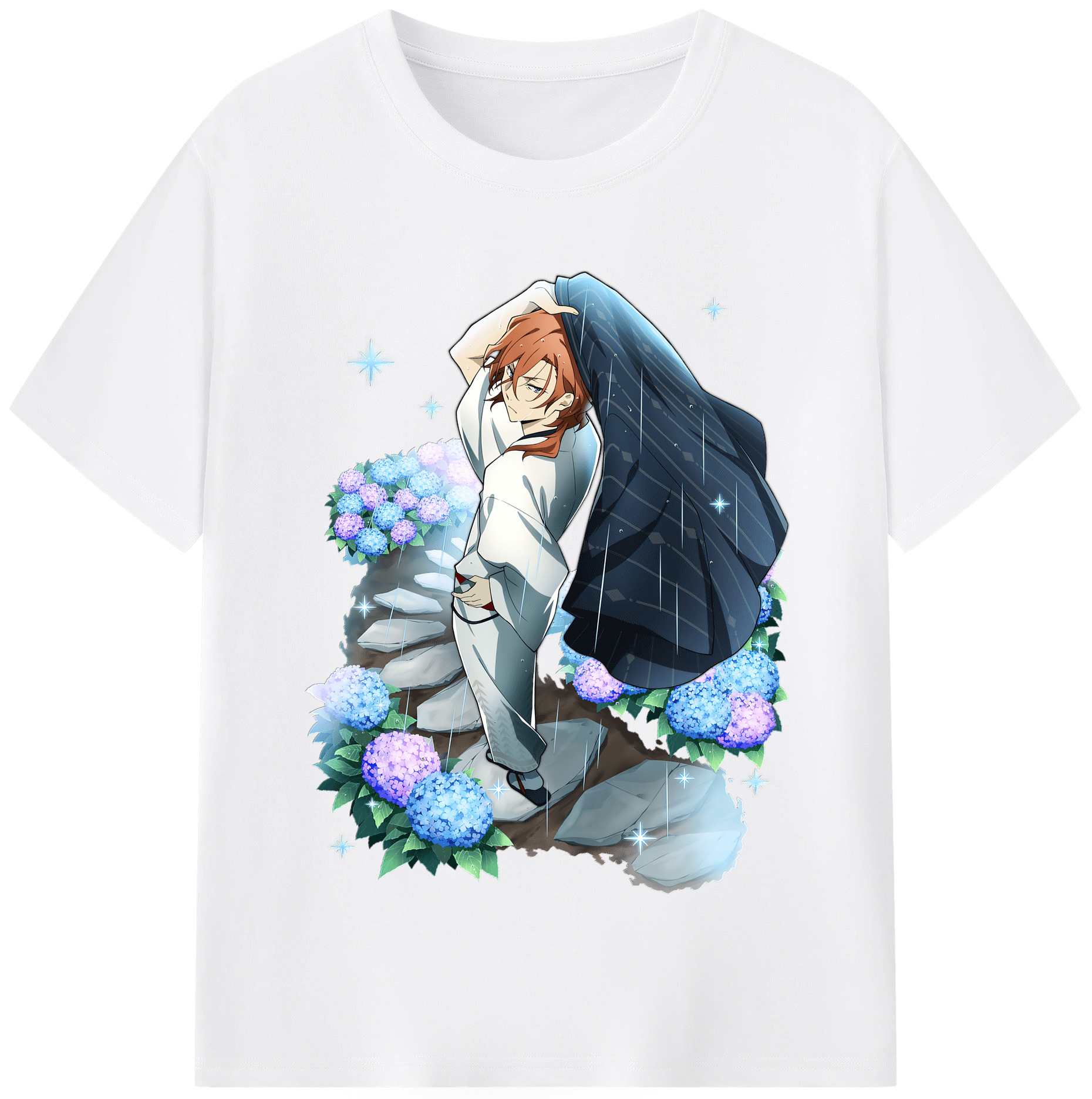 （画像用） 文豪ストレイドッグス Bungo Stray Dogs 綿100％半袖Tシャツ（フロントプリント）