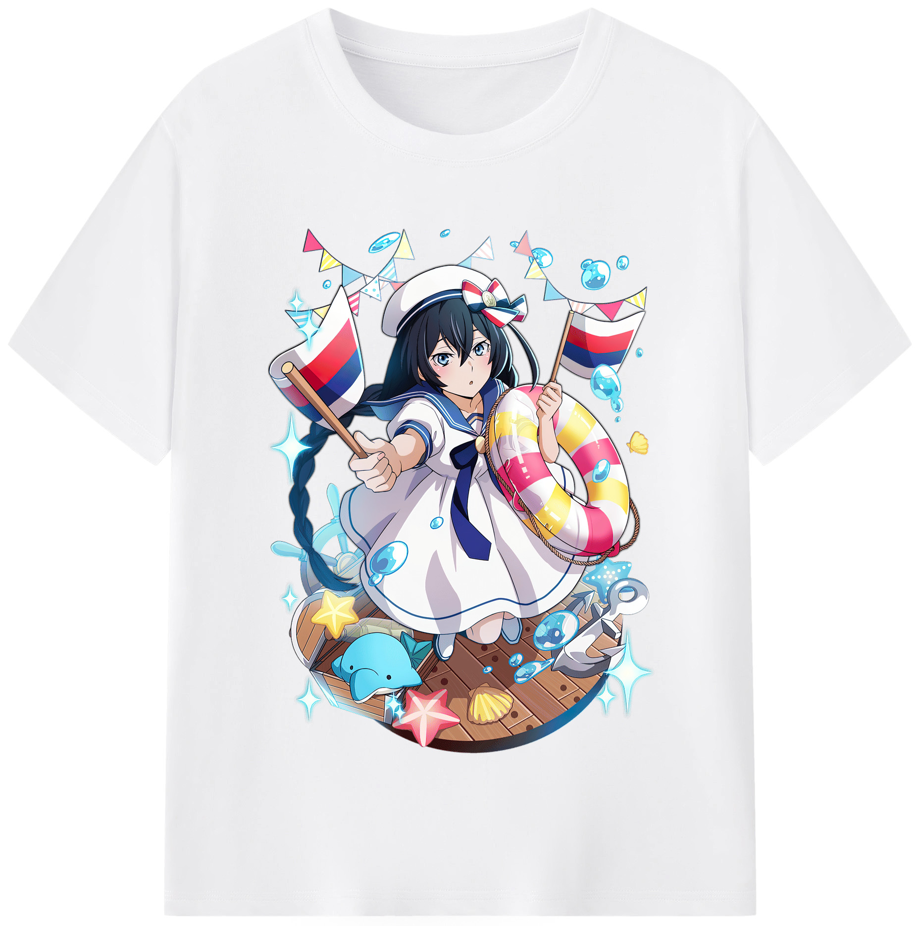 （画像用） 文豪ストレイドッグス Bungo Stray Dogs 綿100％半袖Tシャツ（フロントプリント）
