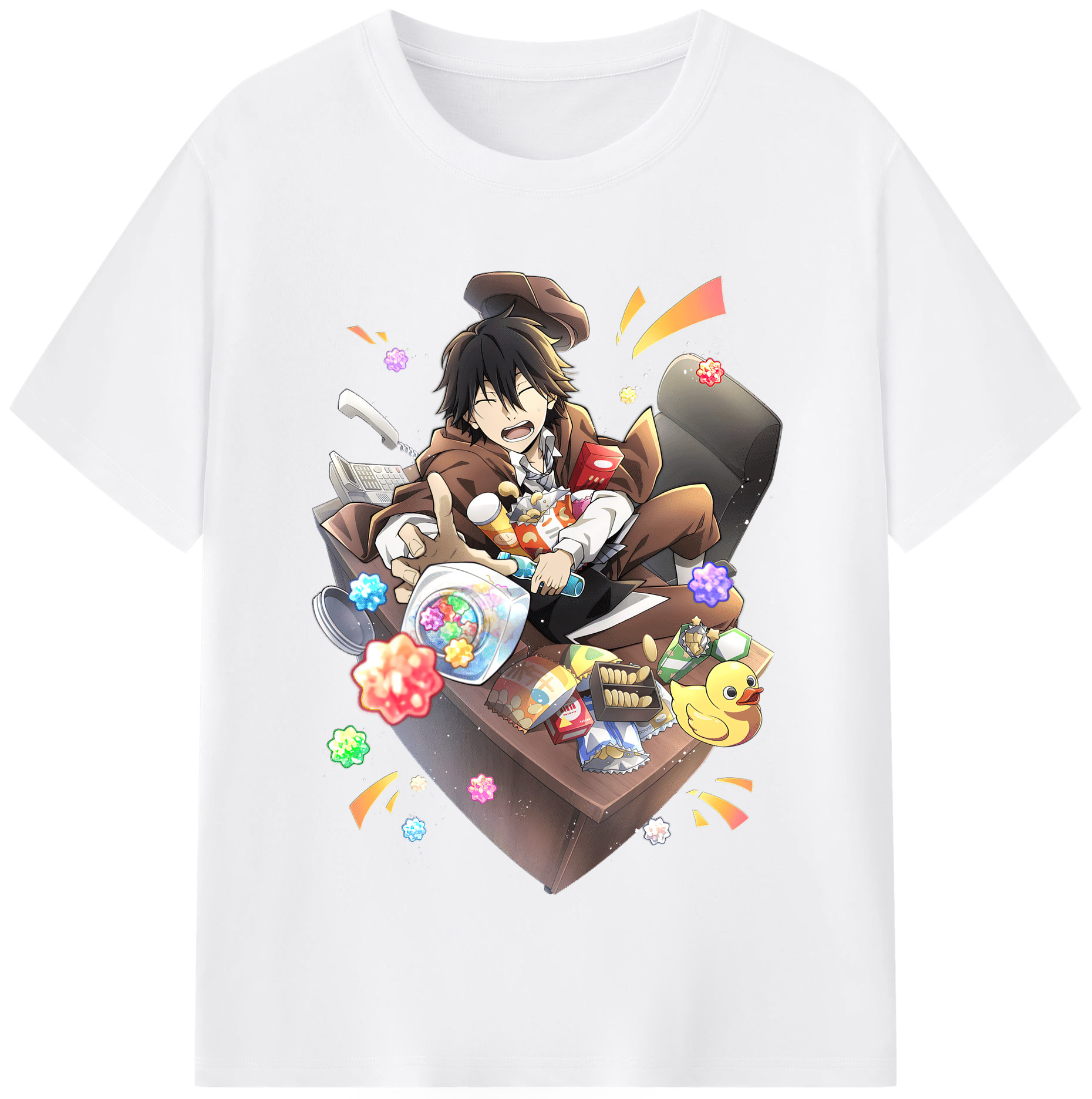 （画像用） 文豪ストレイドッグス Bungo Stray Dogs 綿100％半袖Tシャツ（フロントプリント）