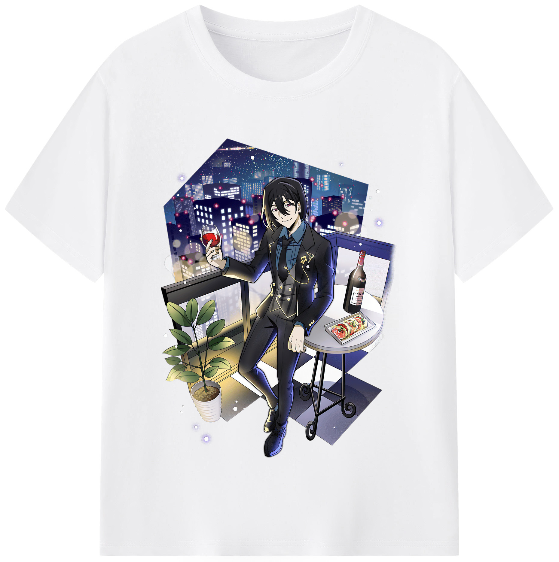 （画像用） 文豪ストレイドッグス Bungo Stray Dogs 綿100％半袖Tシャツ（フロントプリント）