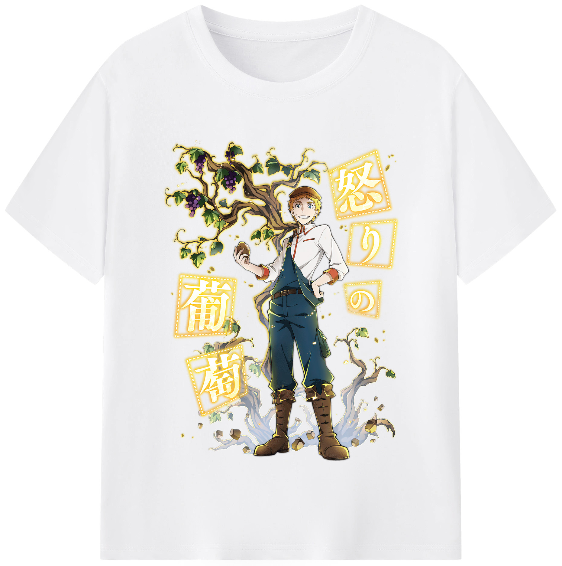 （画像用） 文豪ストレイドッグス Bungo Stray Dogs 綿100％半袖Tシャツ（フロントプリント）