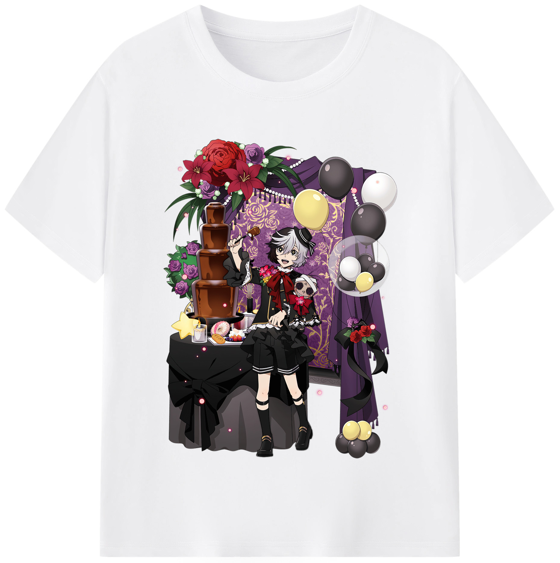 （画像用） 文豪ストレイドッグス Bungo Stray Dogs 綿100％半袖Tシャツ（フロントプリント）