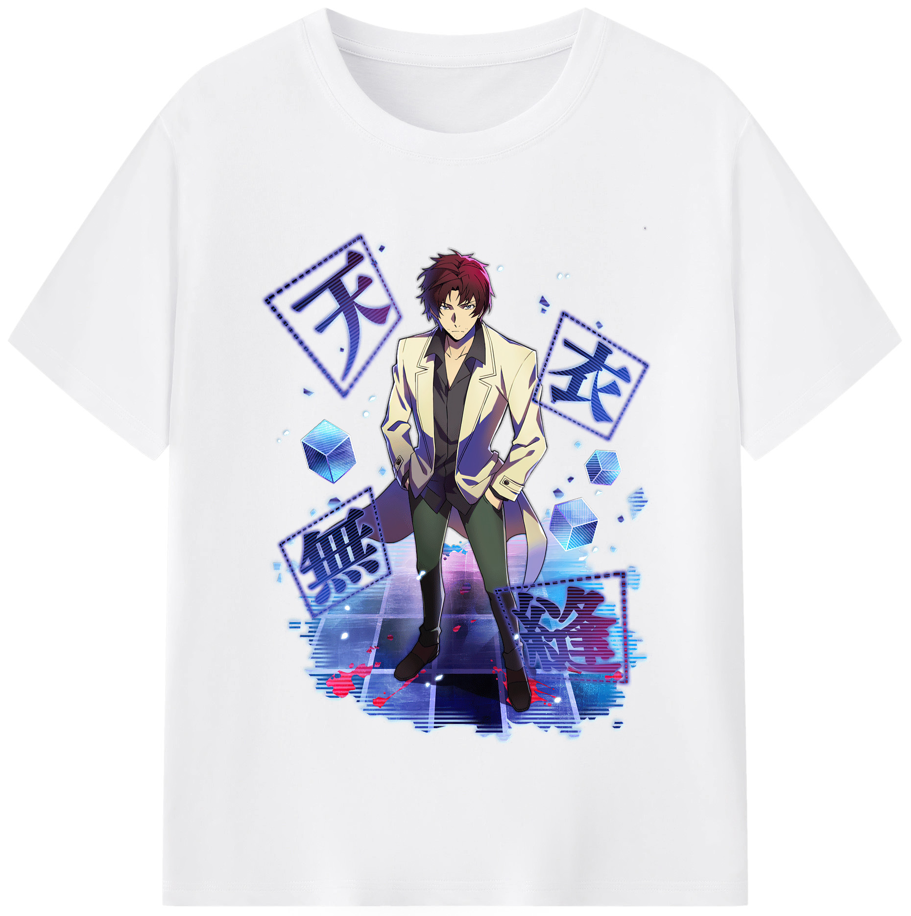 （画像用） 文豪ストレイドッグス Bungo Stray Dogs 綿100％半袖Tシャツ（フロントプリント）