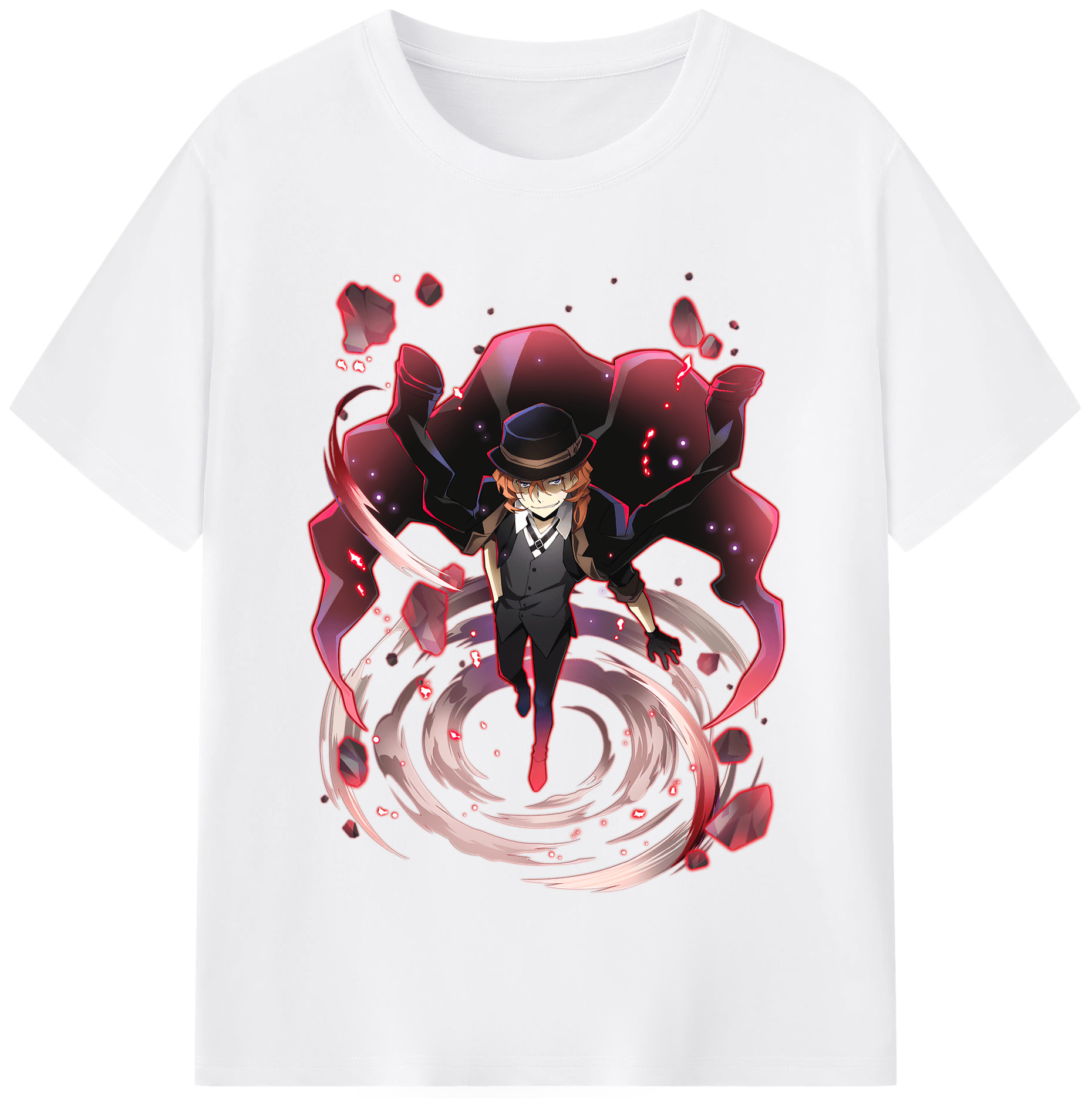 （画像用） 文豪ストレイドッグス Bungo Stray Dogs 綿100％半袖Tシャツ（フロントプリント）
