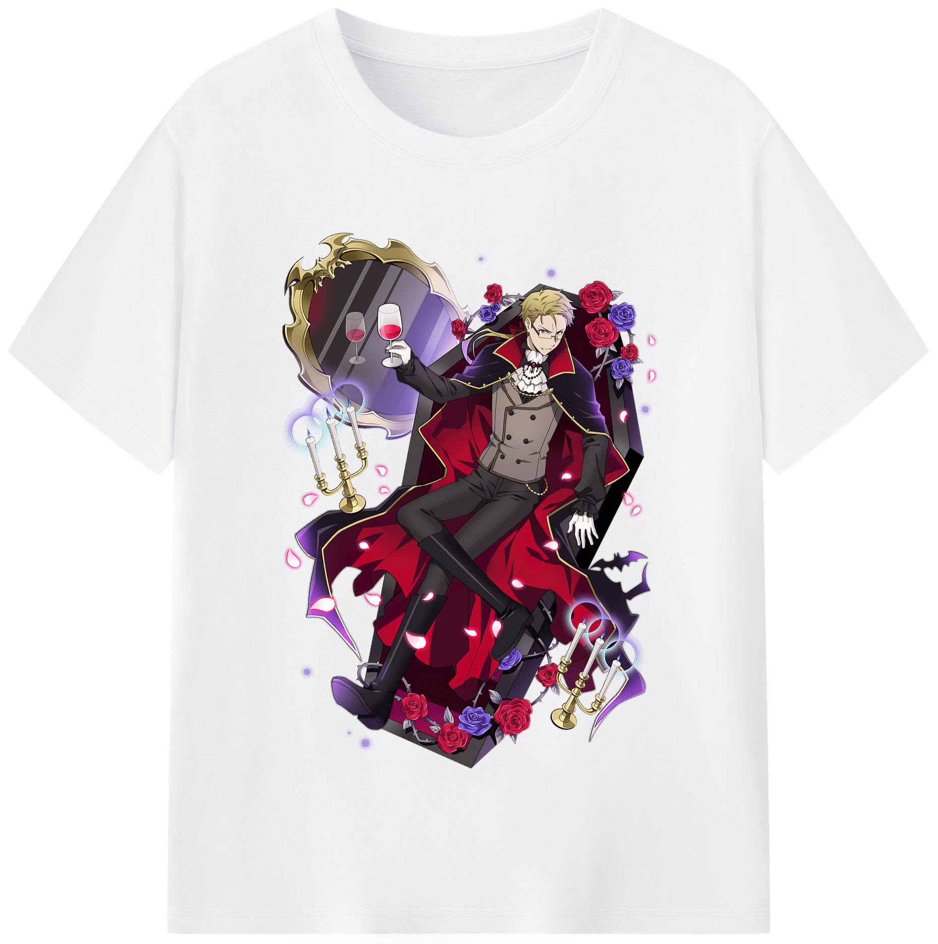 （画像用） 文豪ストレイドッグス Bungo Stray Dogs 綿100％半袖Tシャツ（フロントプリント）