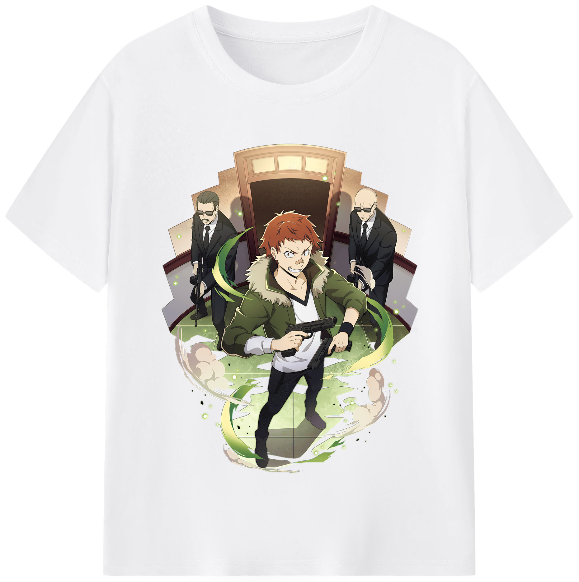 （画像用） 文豪ストレイドッグス Bungo Stray Dogs 綿100％半袖Tシャツ（フロントプリント）