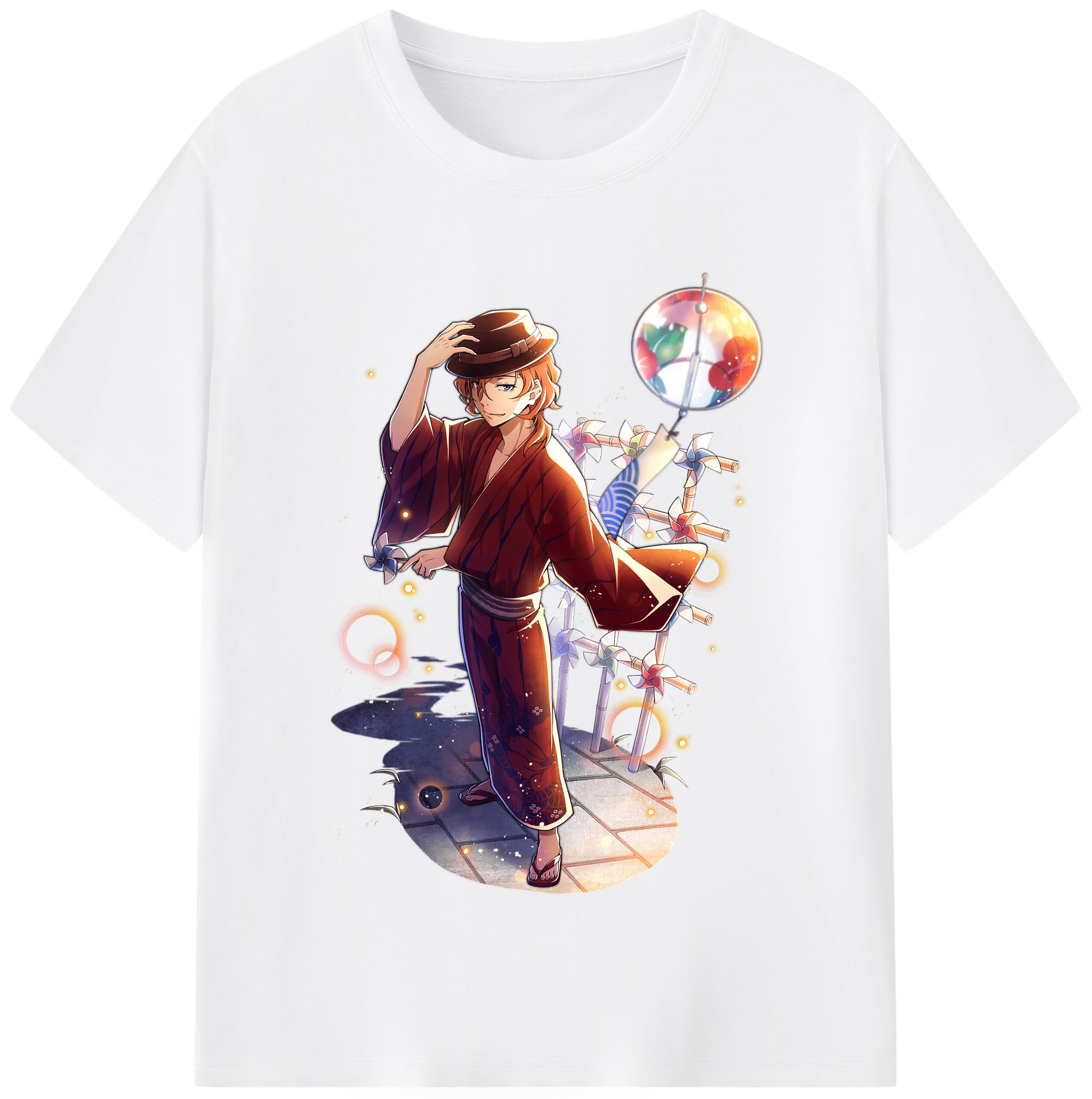 （画像用） 文豪ストレイドッグス Bungo Stray Dogs 綿100％半袖Tシャツ（フロントプリント）