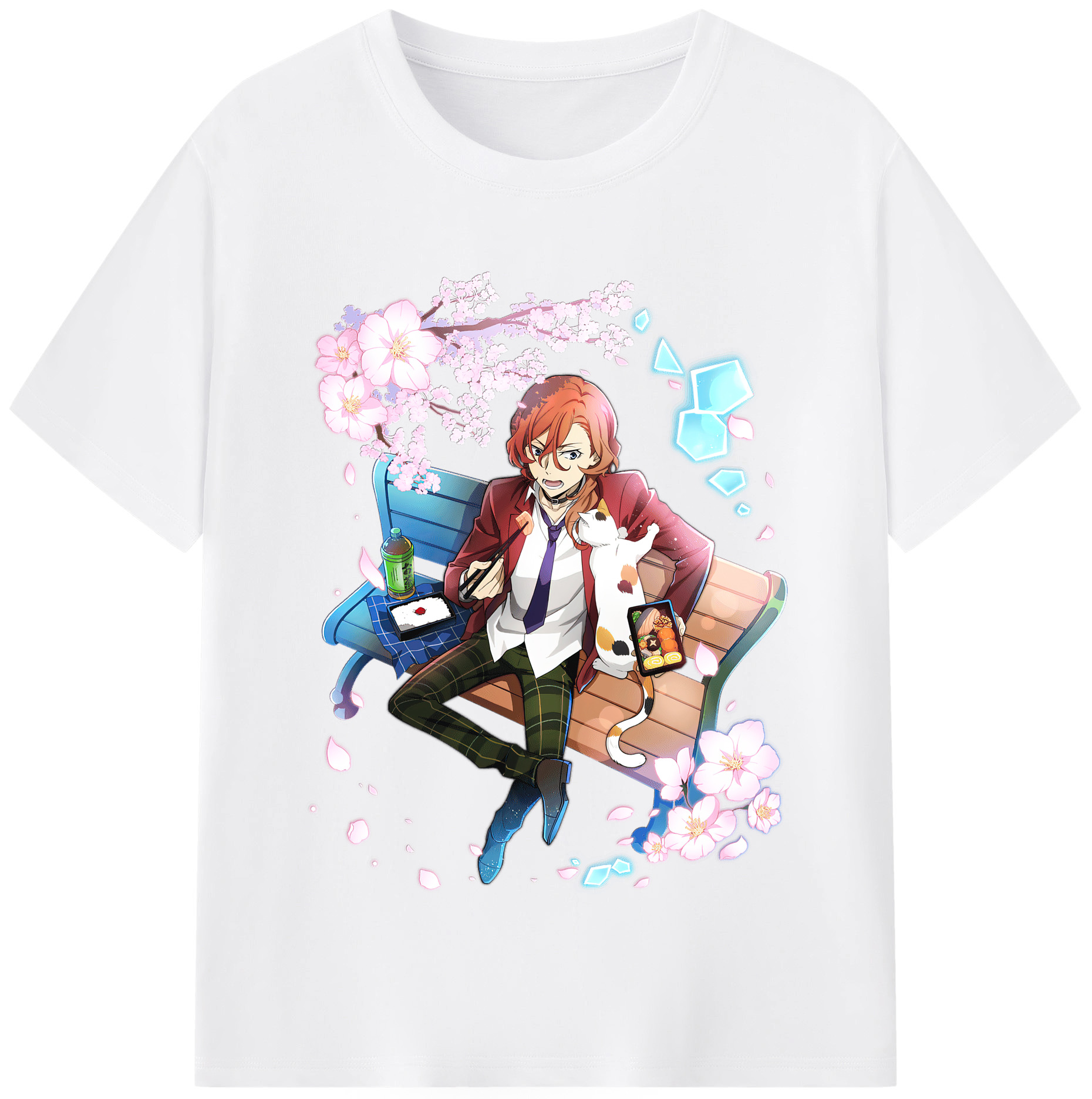 （画像用） 文豪ストレイドッグス Bungo Stray Dogs 綿100％半袖Tシャツ（フロントプリント）