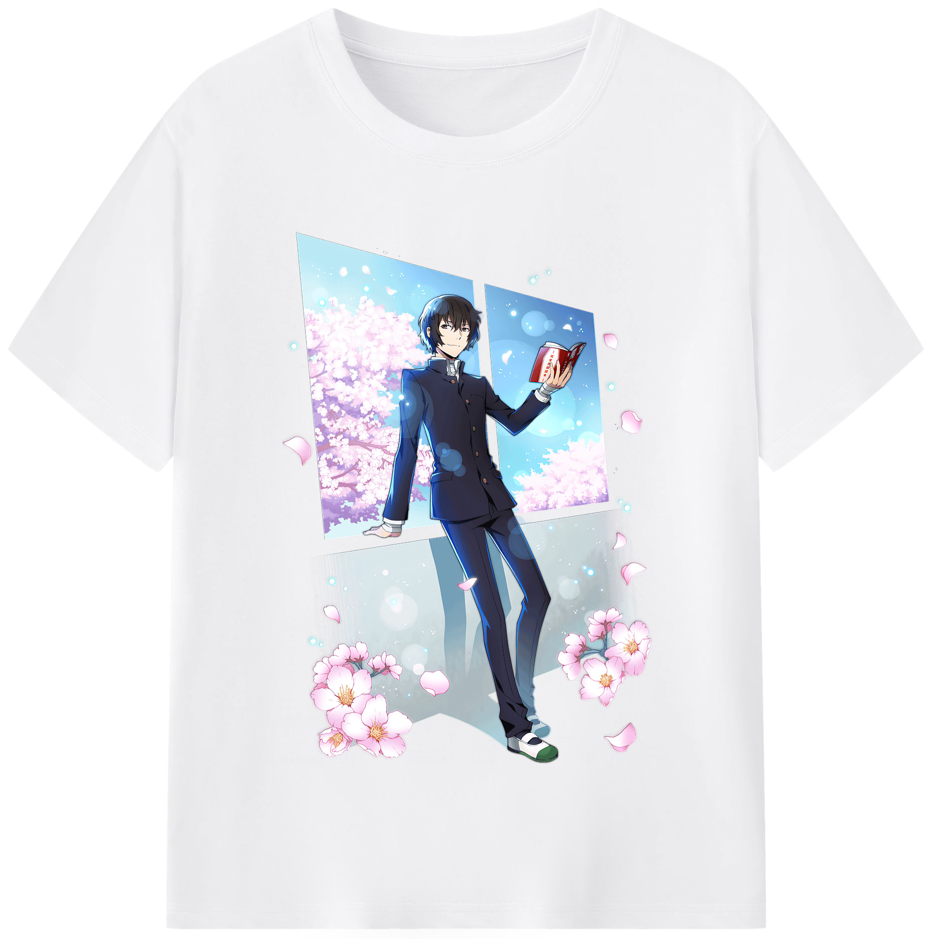 （画像用） 文豪ストレイドッグス Bungo Stray Dogs 綿100％半袖Tシャツ（フロントプリント）