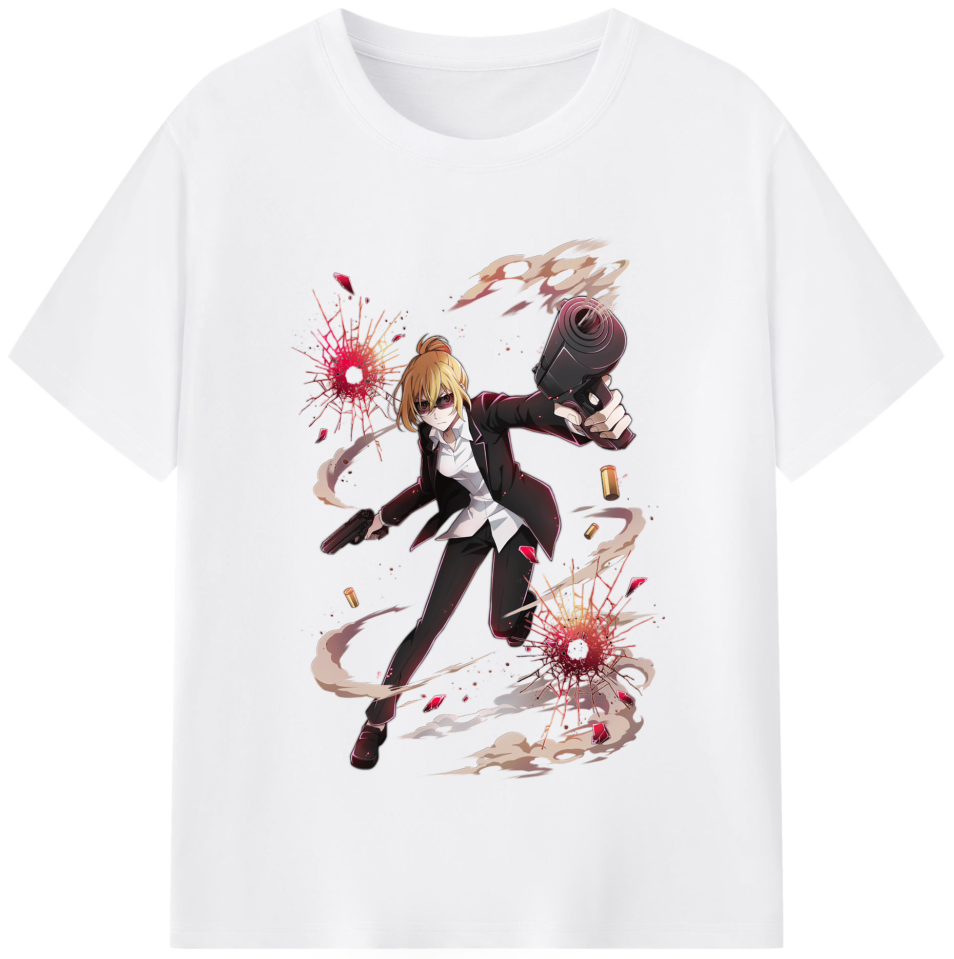 （画像用） 文豪ストレイドッグス Bungo Stray Dogs 綿100％半袖Tシャツ（フロントプリント）