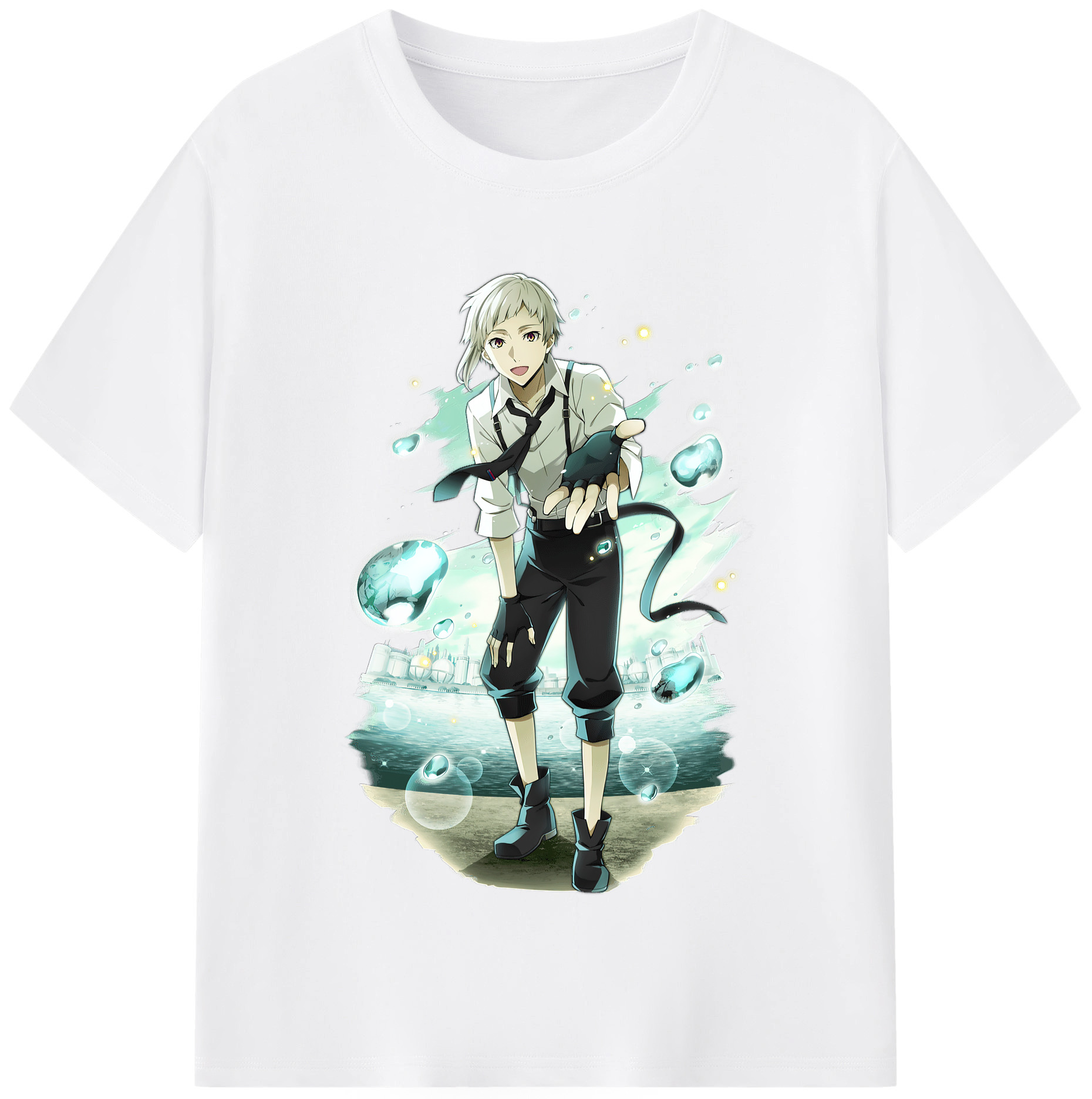 （画像用） 文豪ストレイドッグス Bungo Stray Dogs 綿100％半袖Tシャツ（フロントプリント）