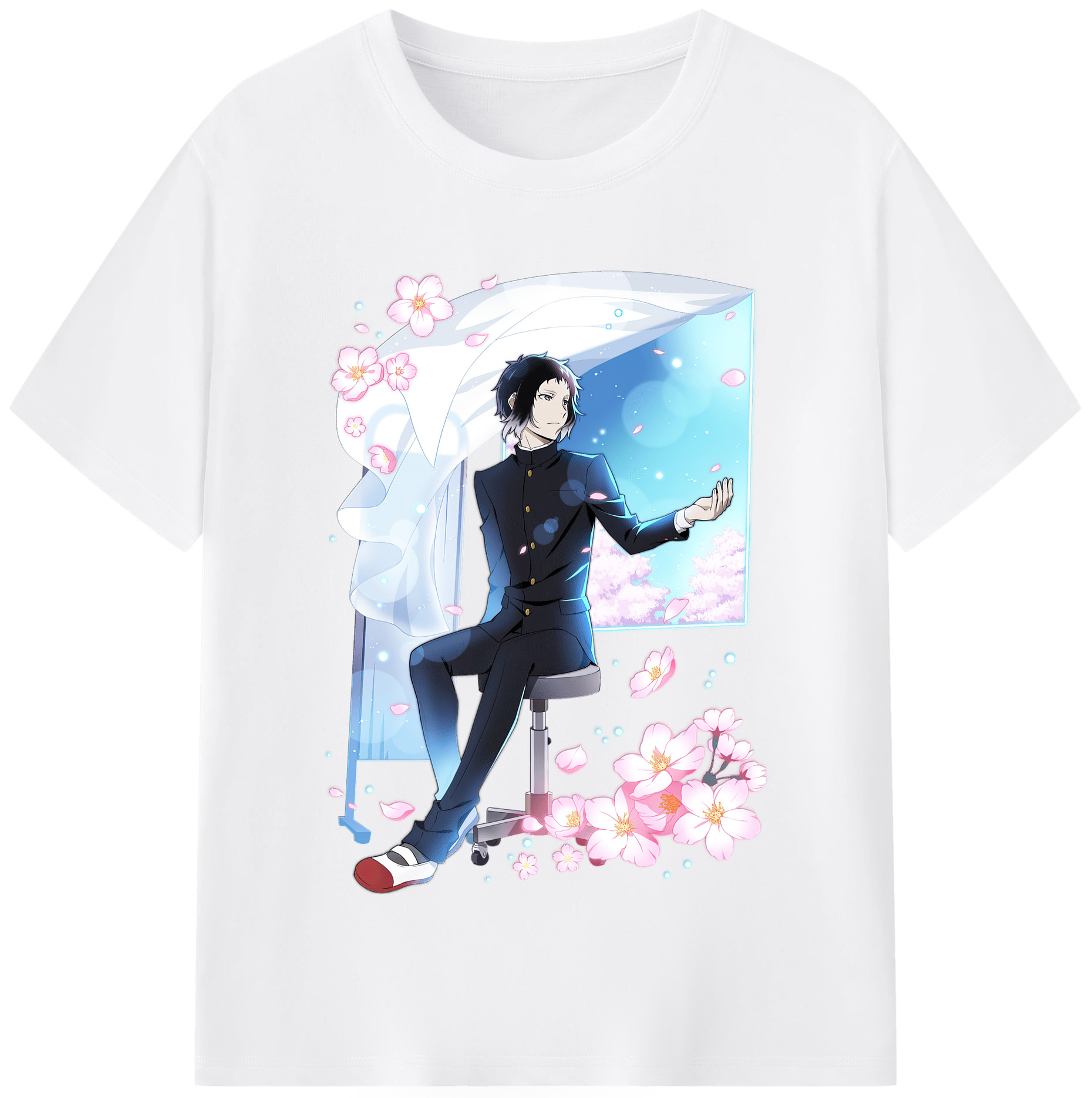 （画像用） 文豪ストレイドッグス Bungo Stray Dogs 綿100％半袖Tシャツ（フロントプリント）