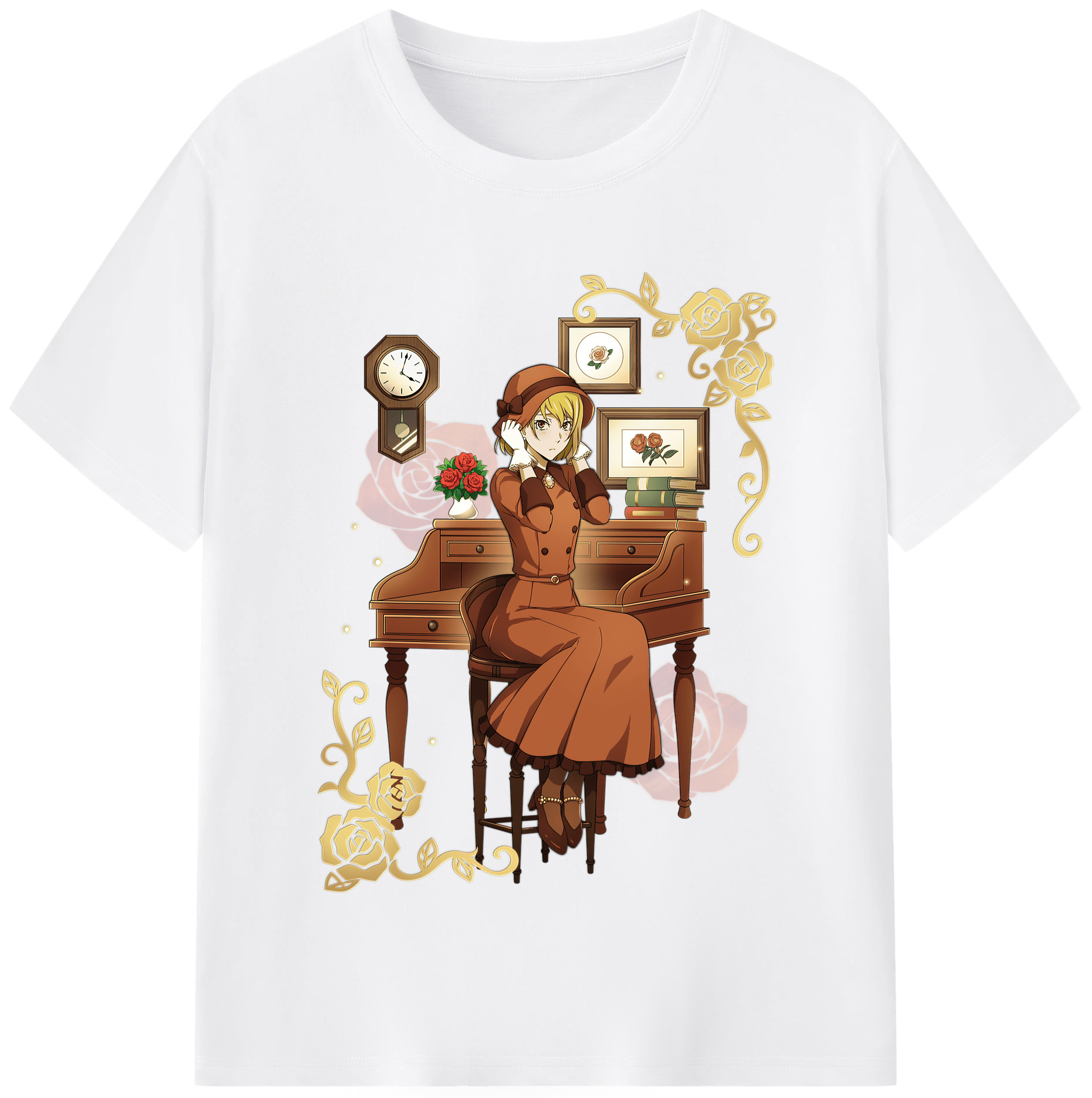 （画像用） 文豪ストレイドッグス Bungo Stray Dogs 綿100％半袖Tシャツ（フロントプリント）