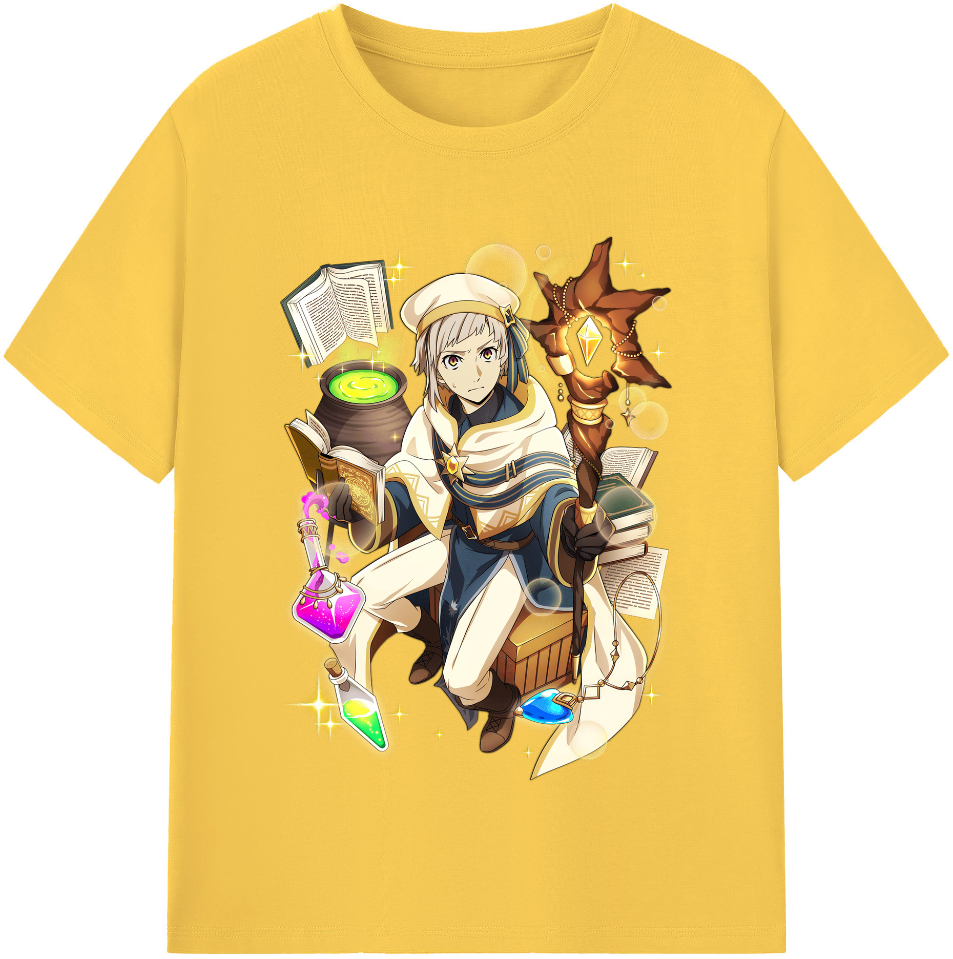 （画像用） 文豪ストレイドッグス Bungo Stray Dogs 綿100％半袖Tシャツ（フロントプリント）