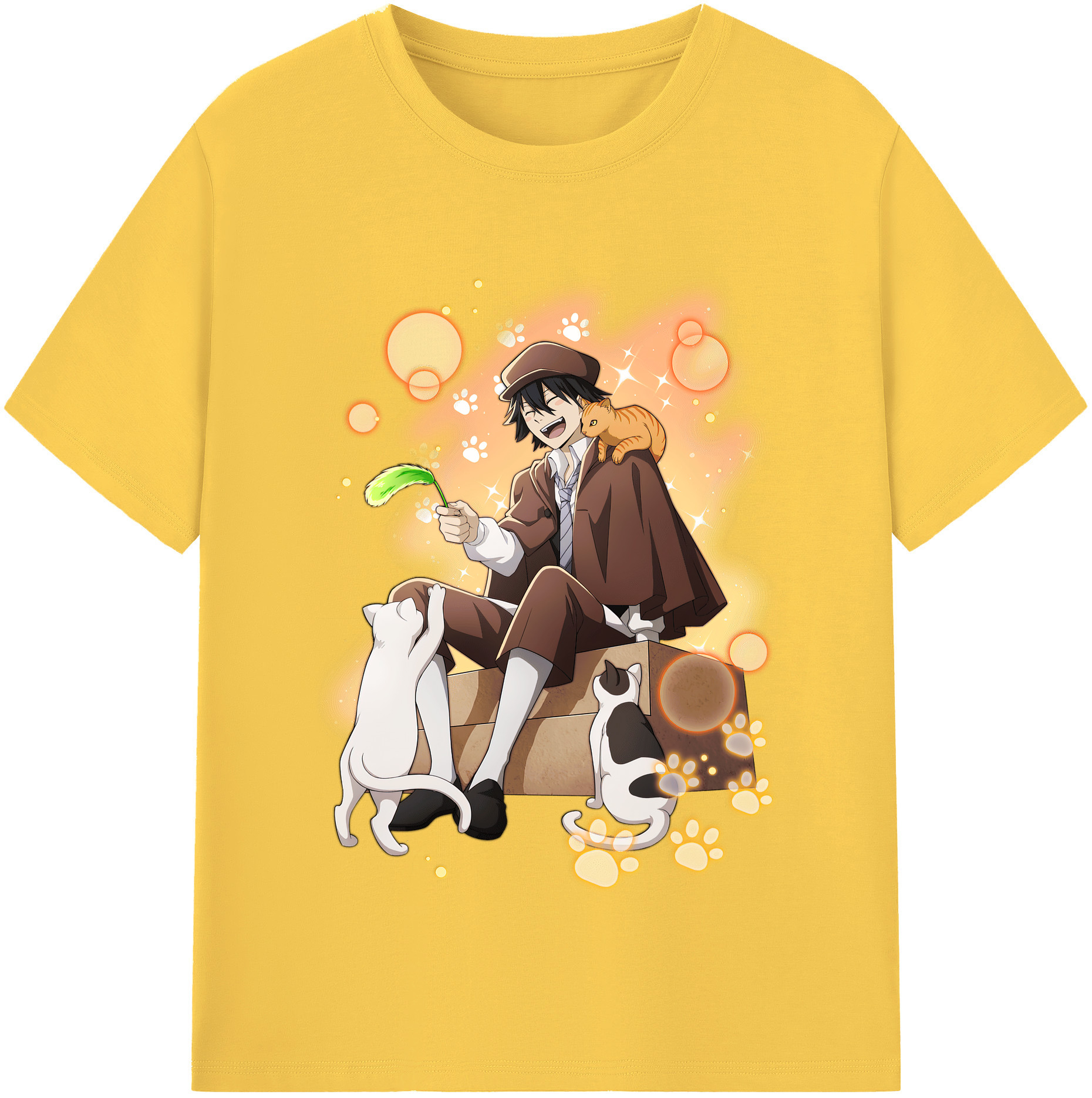 （画像用） 文豪ストレイドッグス Bungo Stray Dogs 綿100％半袖Tシャツ（フロントプリント）