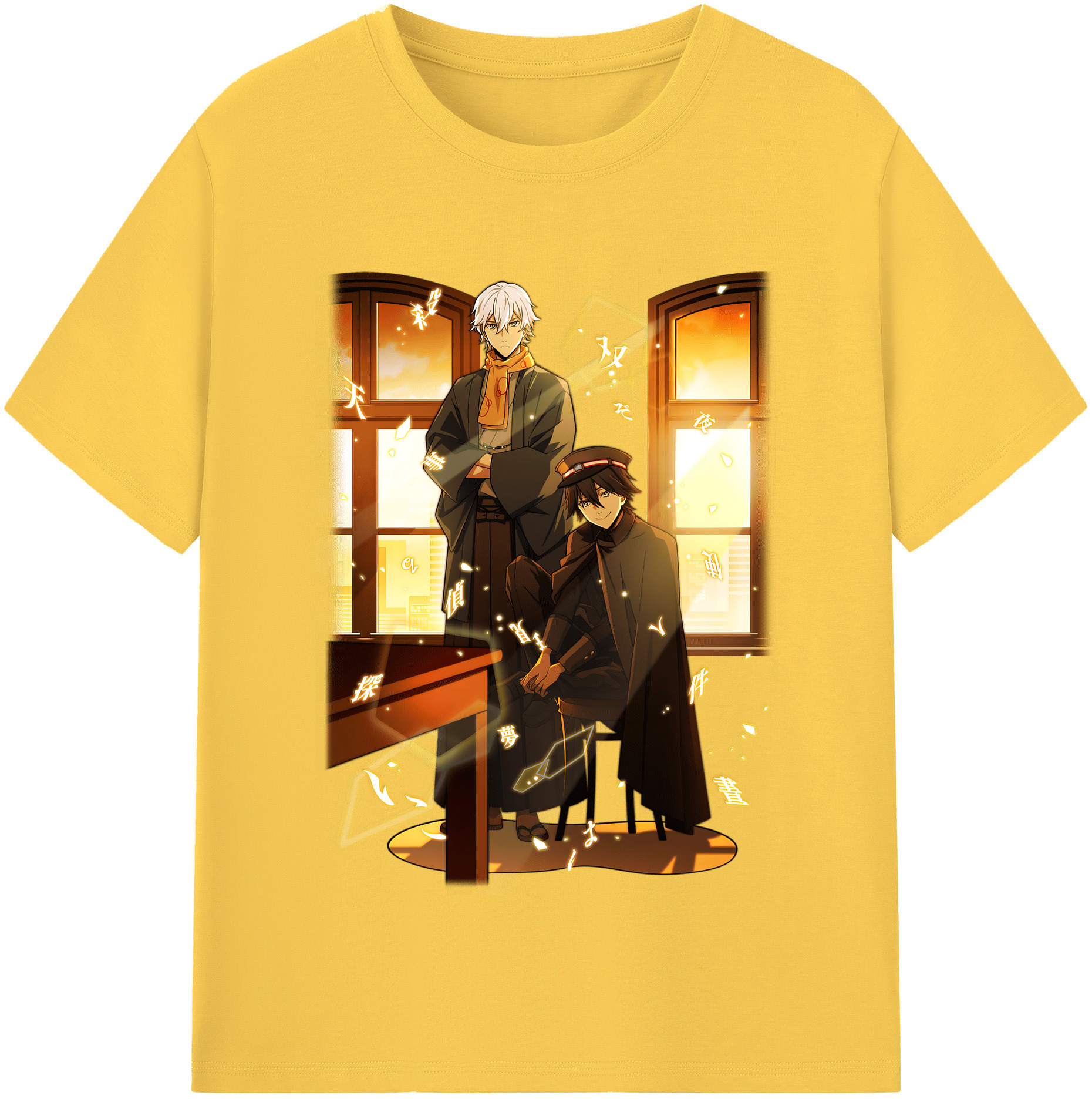 （画像用） 文豪ストレイドッグス Bungo Stray Dogs 綿100％半袖Tシャツ（フロントプリント）