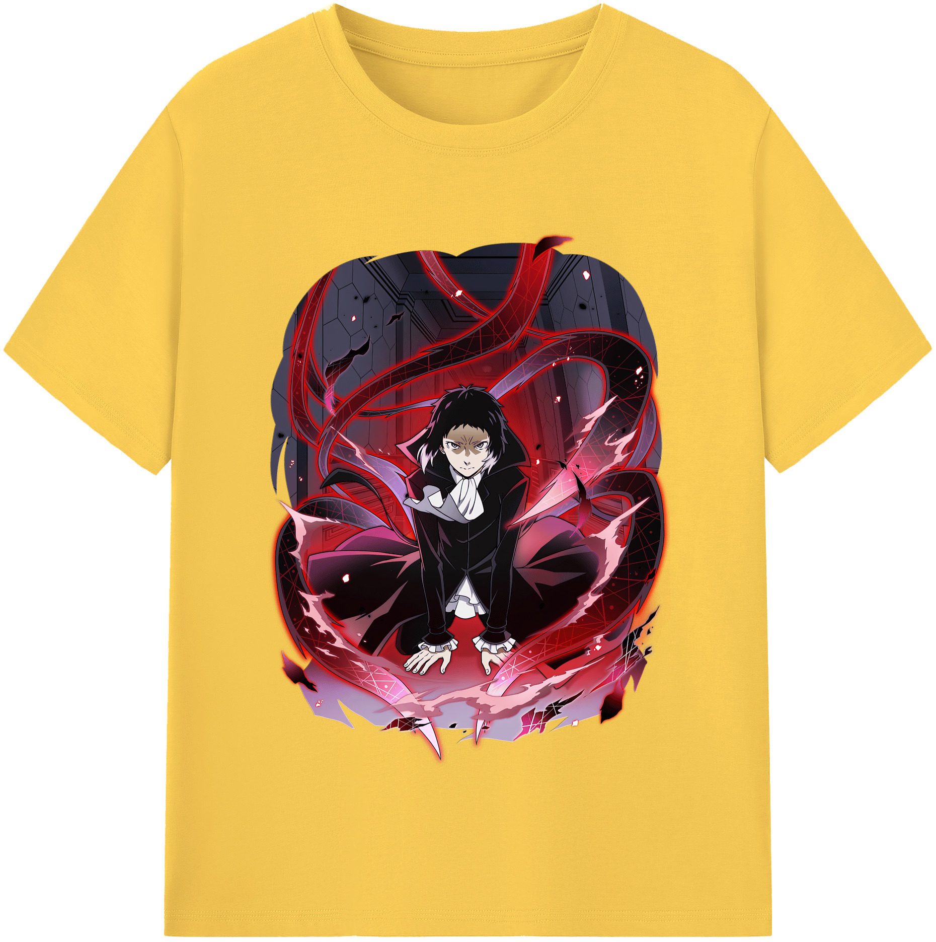 （画像用） 文豪ストレイドッグス Bungo Stray Dogs 綿100％半袖Tシャツ（フロントプリント）