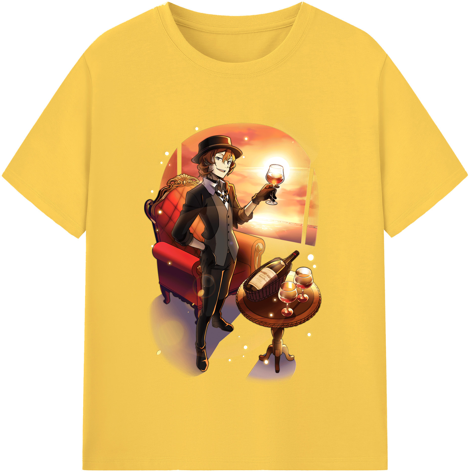 （画像用） 文豪ストレイドッグス Bungo Stray Dogs 綿100％半袖Tシャツ（フロントプリント）