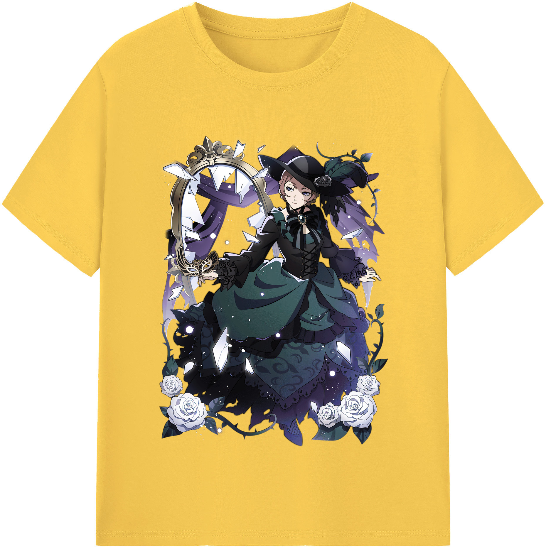 （画像用） 文豪ストレイドッグス Bungo Stray Dogs 綿100％半袖Tシャツ（フロントプリント）