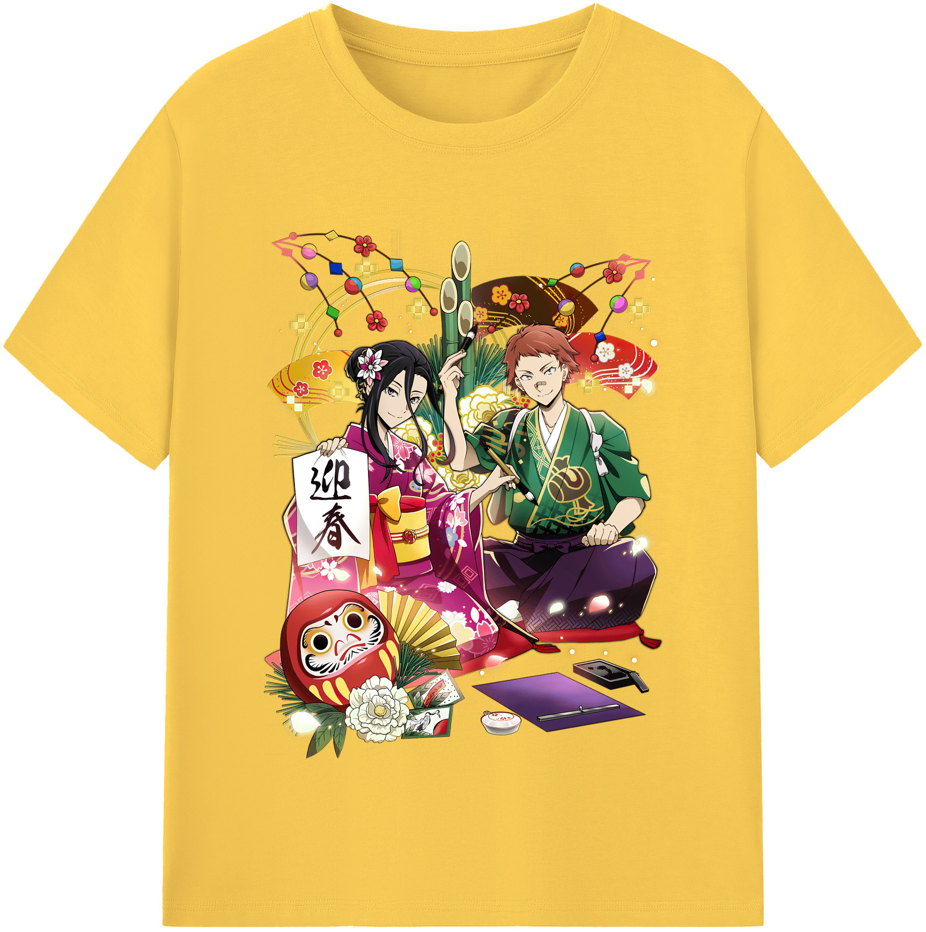 （画像用） 文豪ストレイドッグス Bungo Stray Dogs 綿100％半袖Tシャツ（フロントプリント）