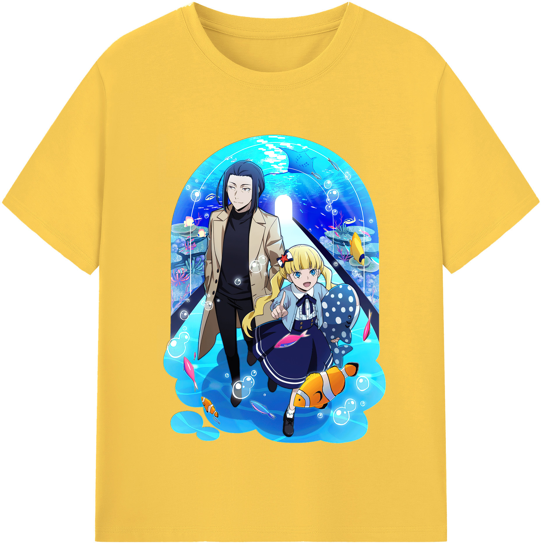 （画像用） 文豪ストレイドッグス Bungo Stray Dogs 綿100％半袖Tシャツ（フロントプリント）