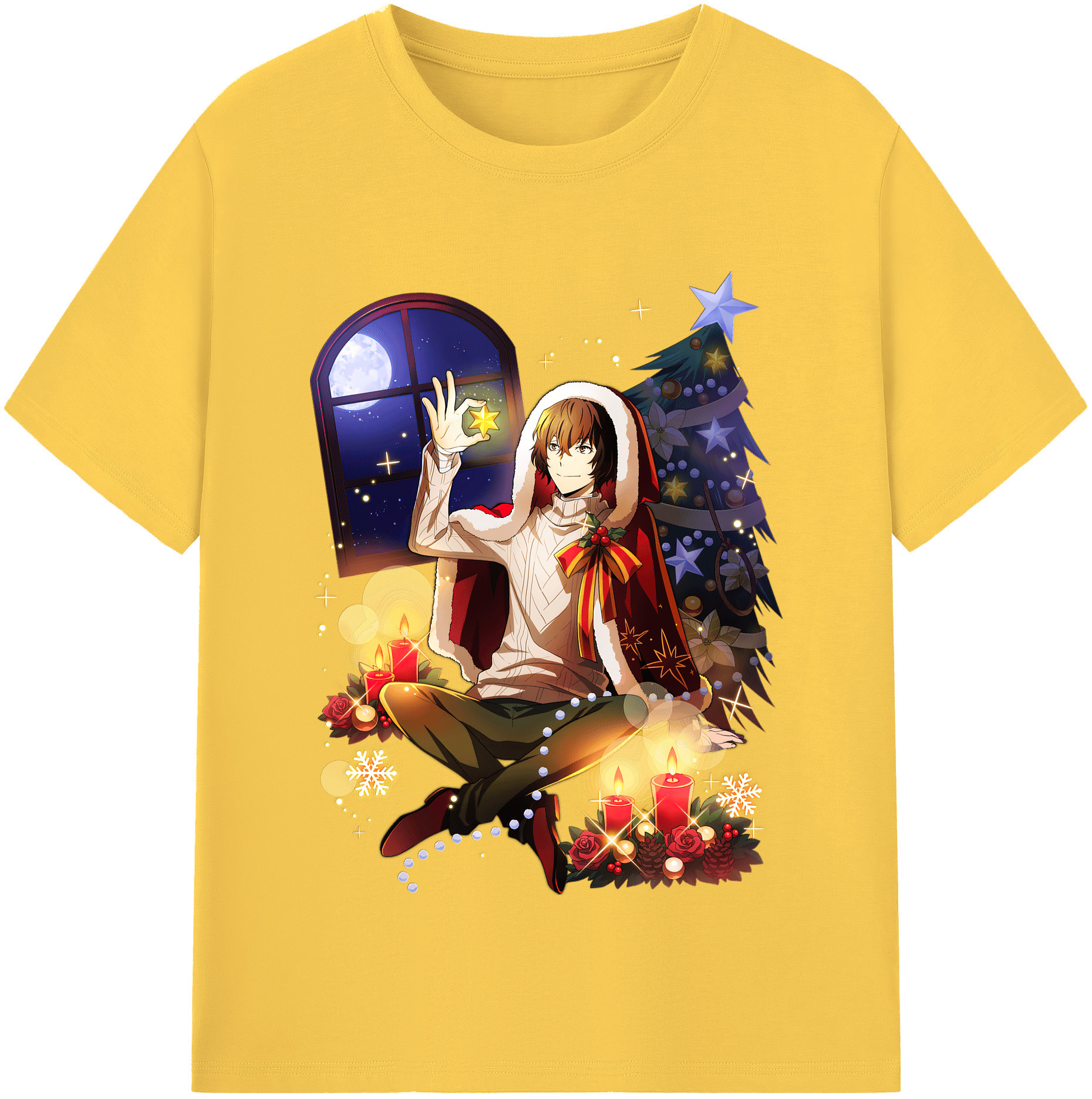 （画像用） 文豪ストレイドッグス Bungo Stray Dogs 綿100％半袖Tシャツ（フロントプリント）