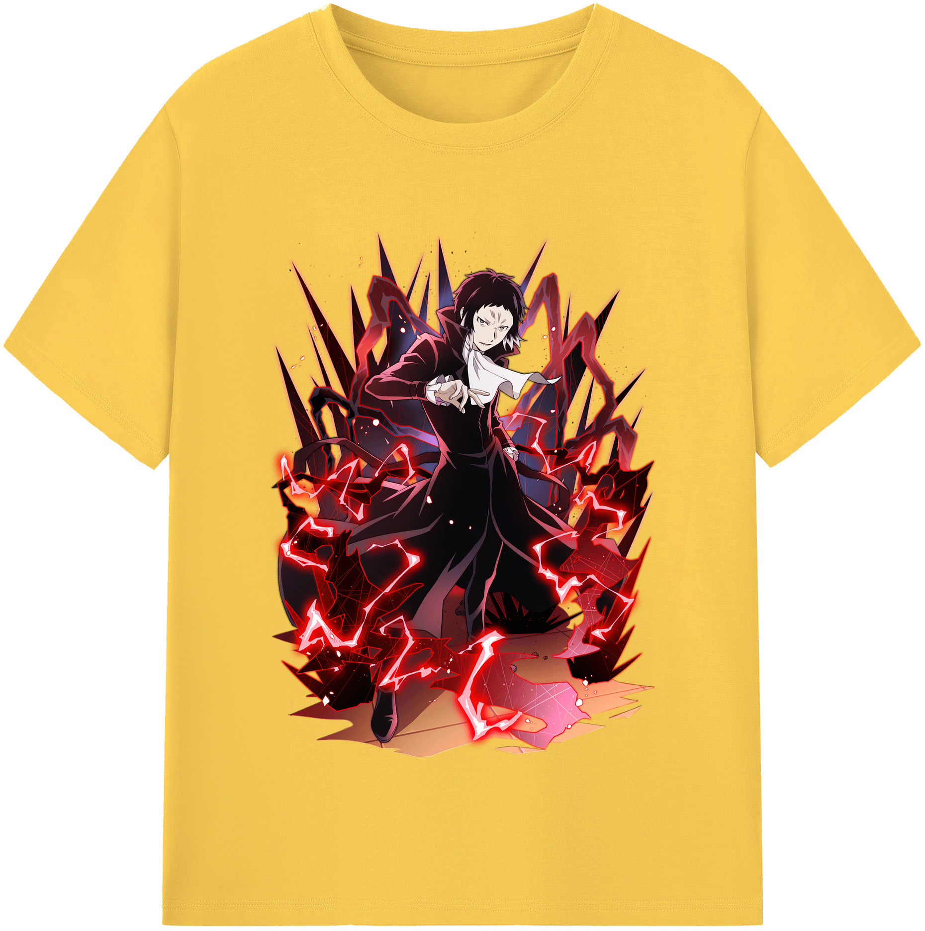 （画像用） 文豪ストレイドッグス Bungo Stray Dogs 綿100％半袖Tシャツ（フロントプリント）
