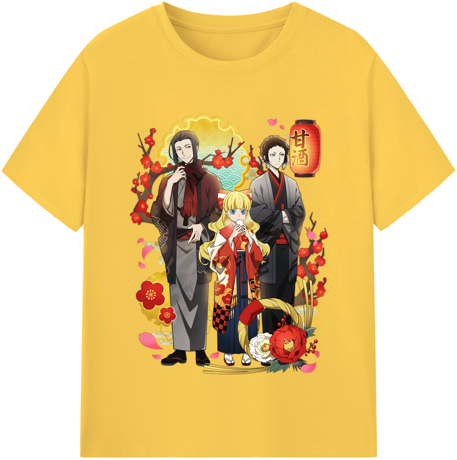 （画像用） 文豪ストレイドッグス Bungo Stray Dogs 綿100％半袖Tシャツ（フロントプリント）