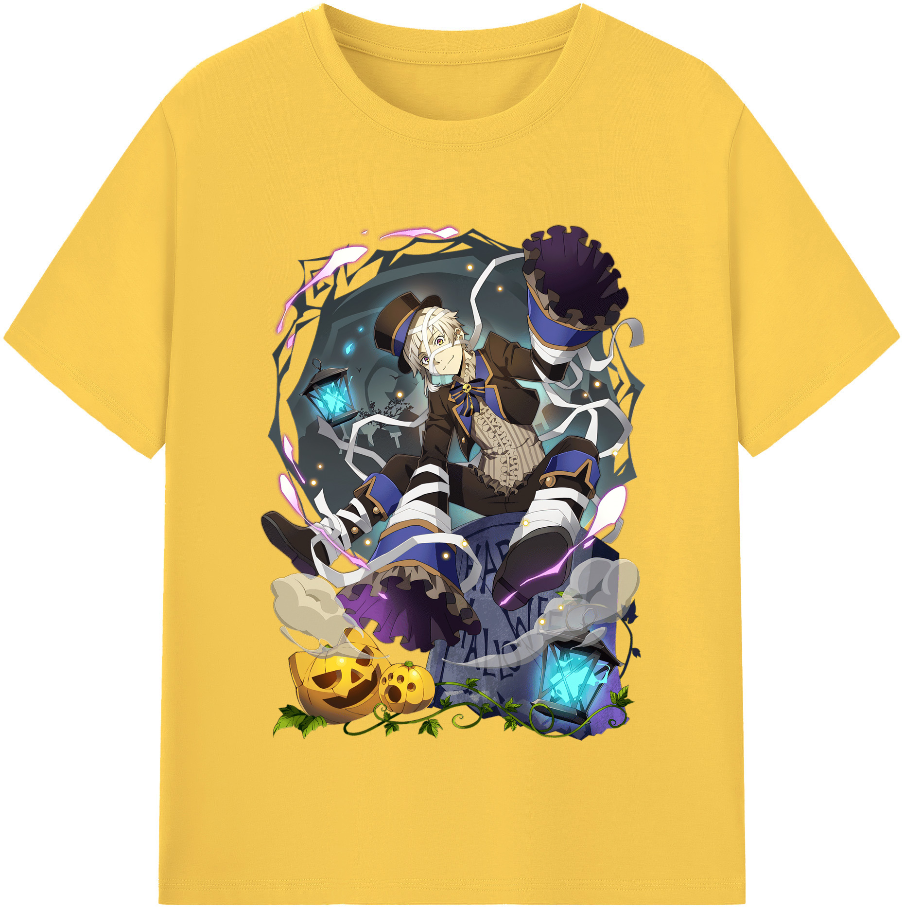 （画像用） 文豪ストレイドッグス Bungo Stray Dogs 綿100％半袖Tシャツ（フロントプリント）