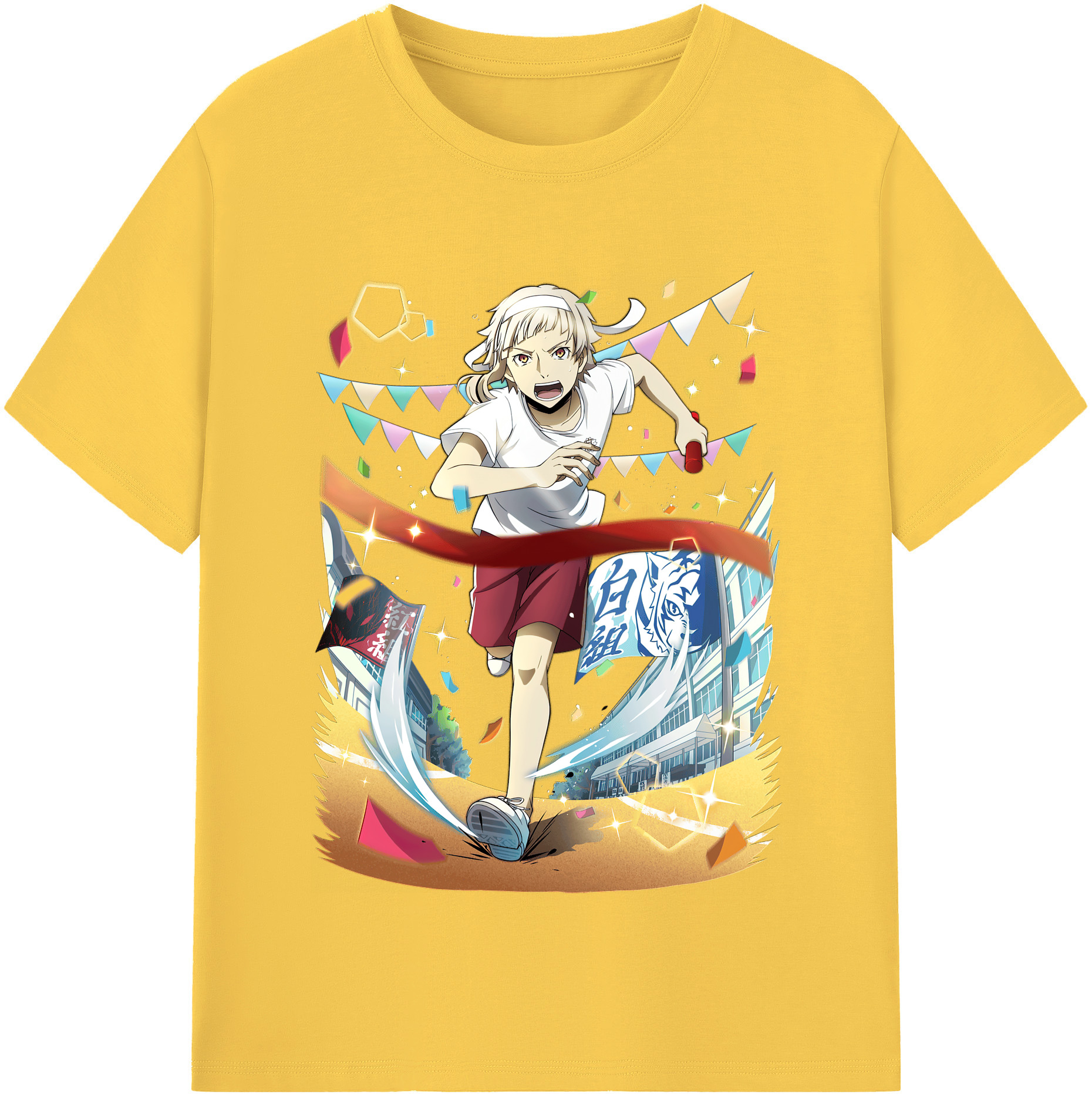 （画像用） 文豪ストレイドッグス Bungo Stray Dogs 綿100％半袖Tシャツ（フロントプリント）
