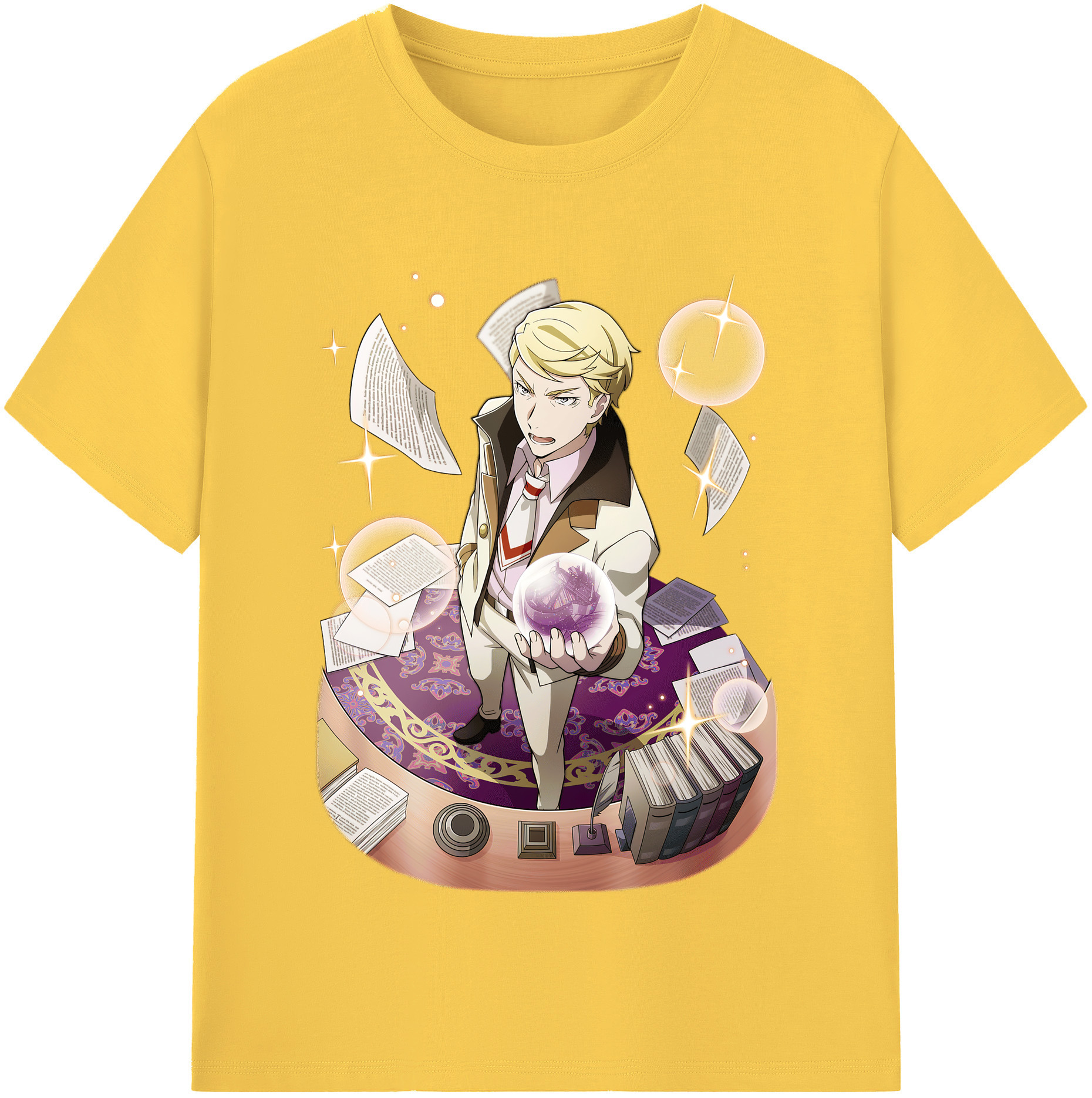 （画像用） 文豪ストレイドッグス Bungo Stray Dogs 綿100％半袖Tシャツ（フロントプリント）