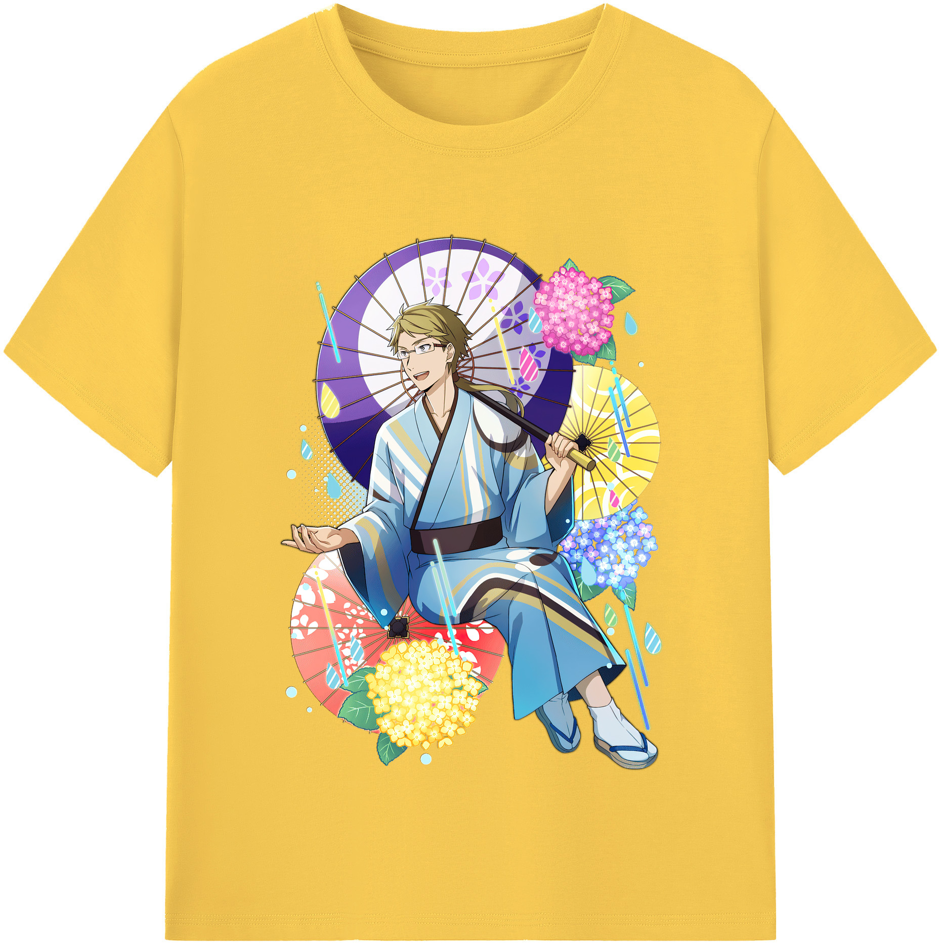 （画像用） 文豪ストレイドッグス Bungo Stray Dogs 綿100％半袖Tシャツ（フロントプリント）