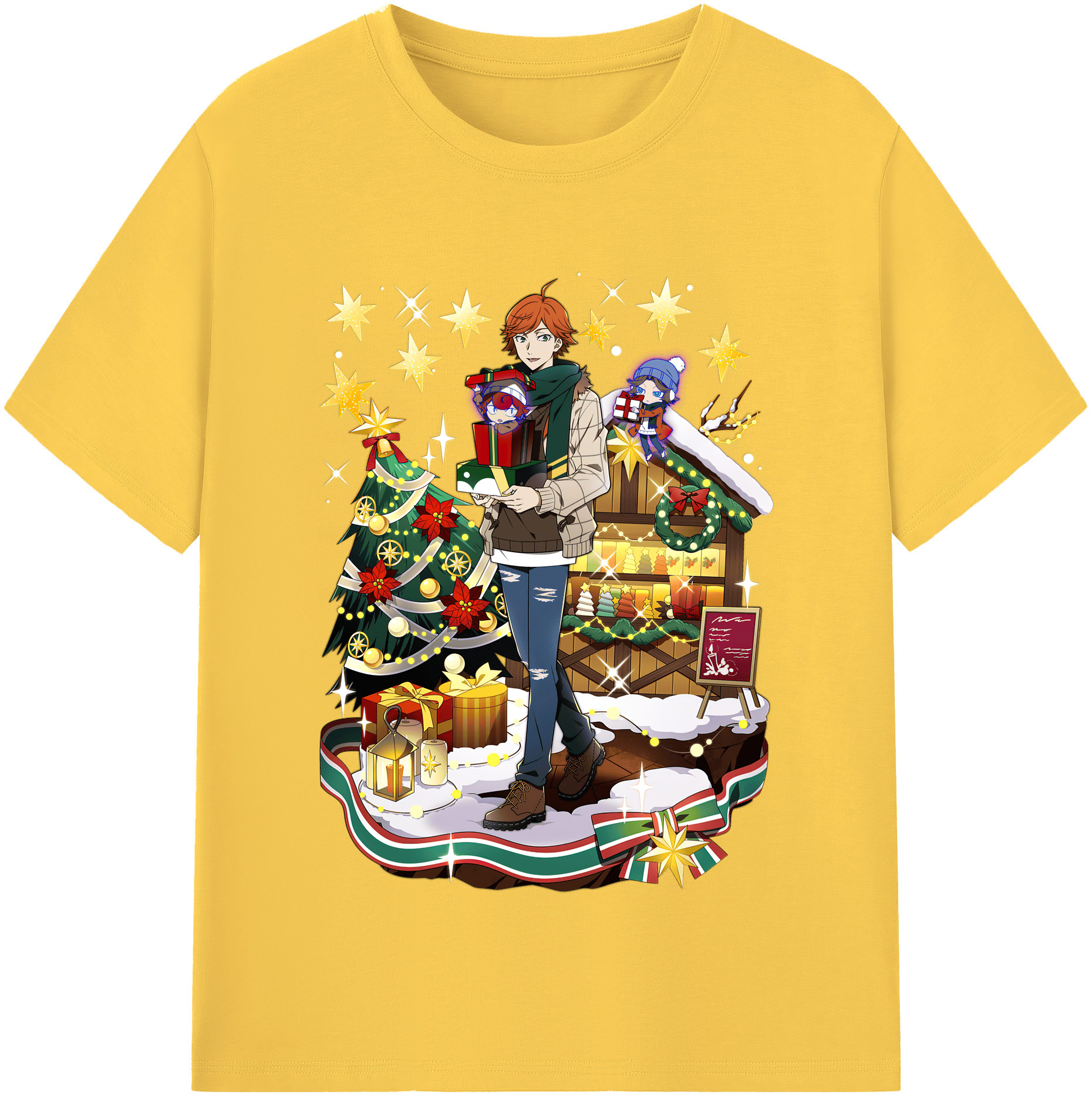 （画像用） 文豪ストレイドッグス Bungo Stray Dogs 綿100％半袖Tシャツ（フロントプリント）