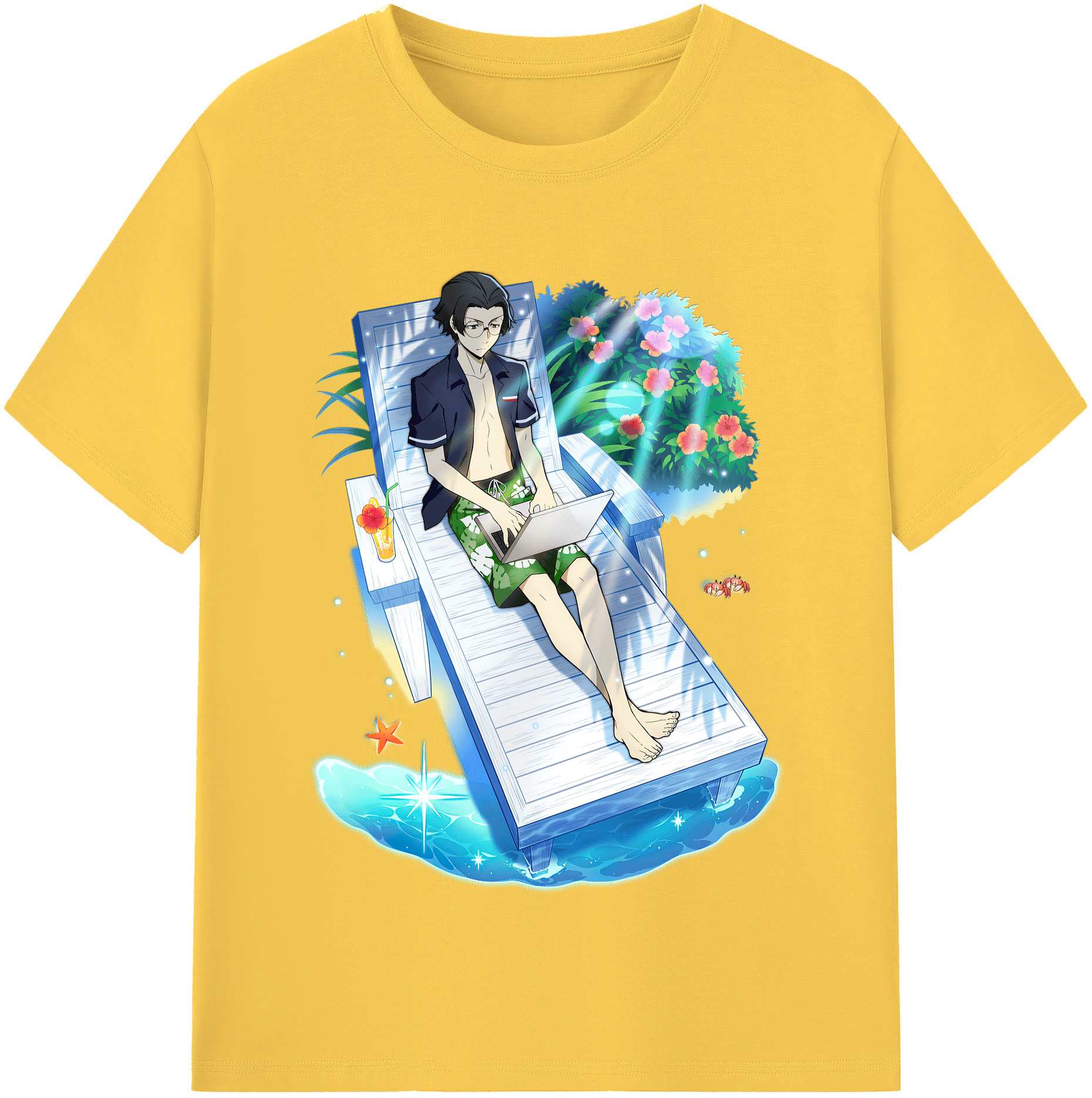 （画像用） 文豪ストレイドッグス Bungo Stray Dogs 綿100％半袖Tシャツ（フロントプリント）