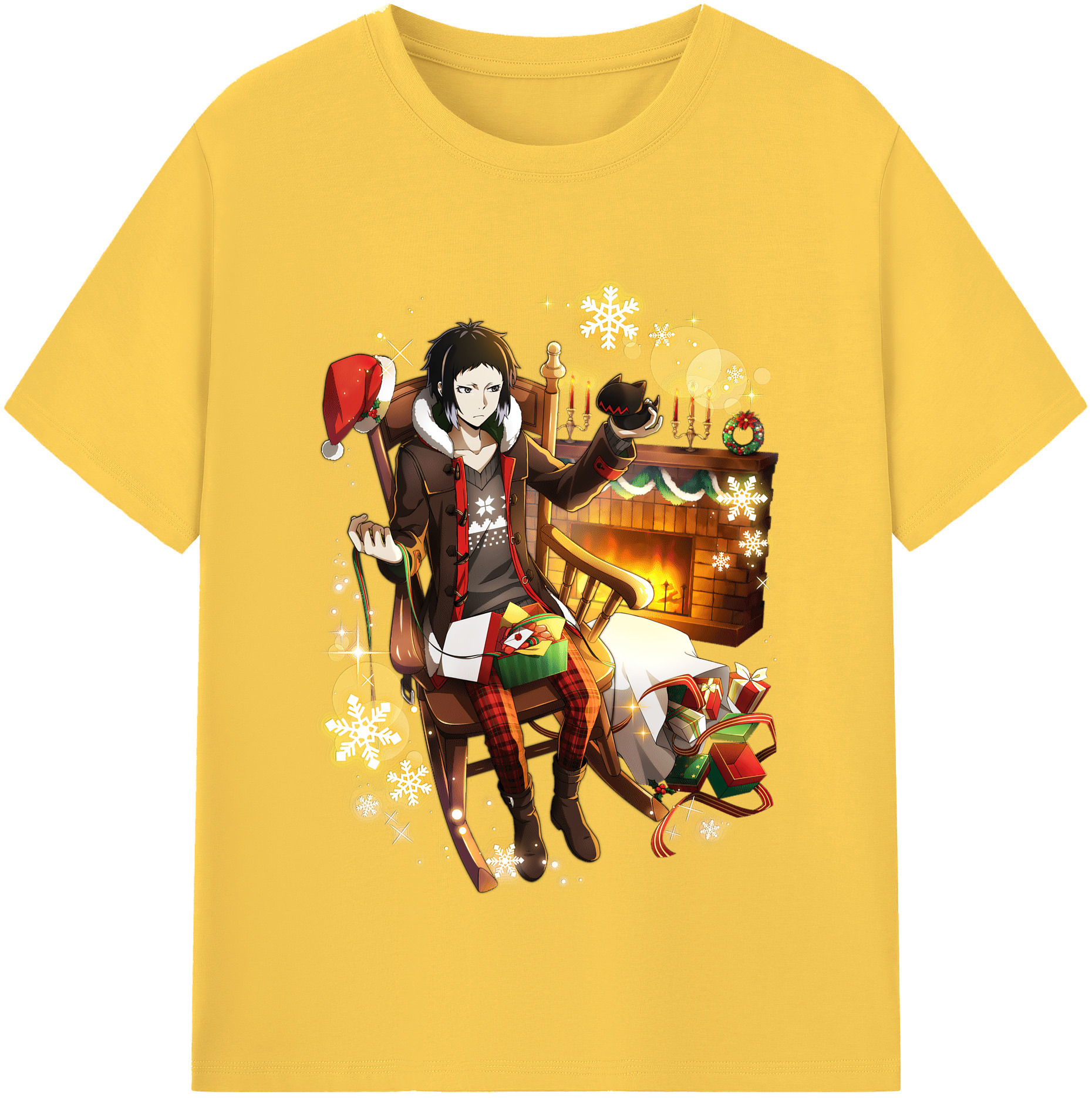 （画像用） 文豪ストレイドッグス Bungo Stray Dogs 綿100％半袖Tシャツ（フロントプリント）
