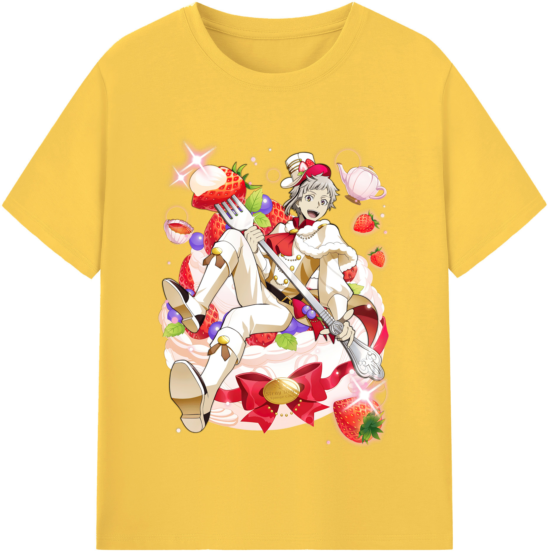 （画像用） 文豪ストレイドッグス Bungo Stray Dogs 綿100％半袖Tシャツ（フロントプリント）