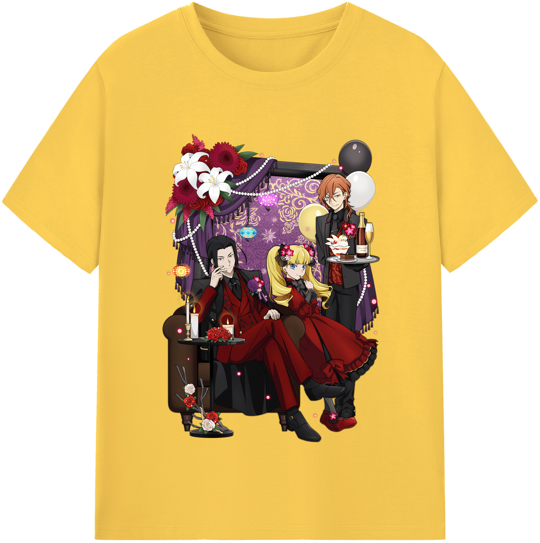 （画像用） 文豪ストレイドッグス Bungo Stray Dogs 綿100％半袖Tシャツ（フロントプリント）