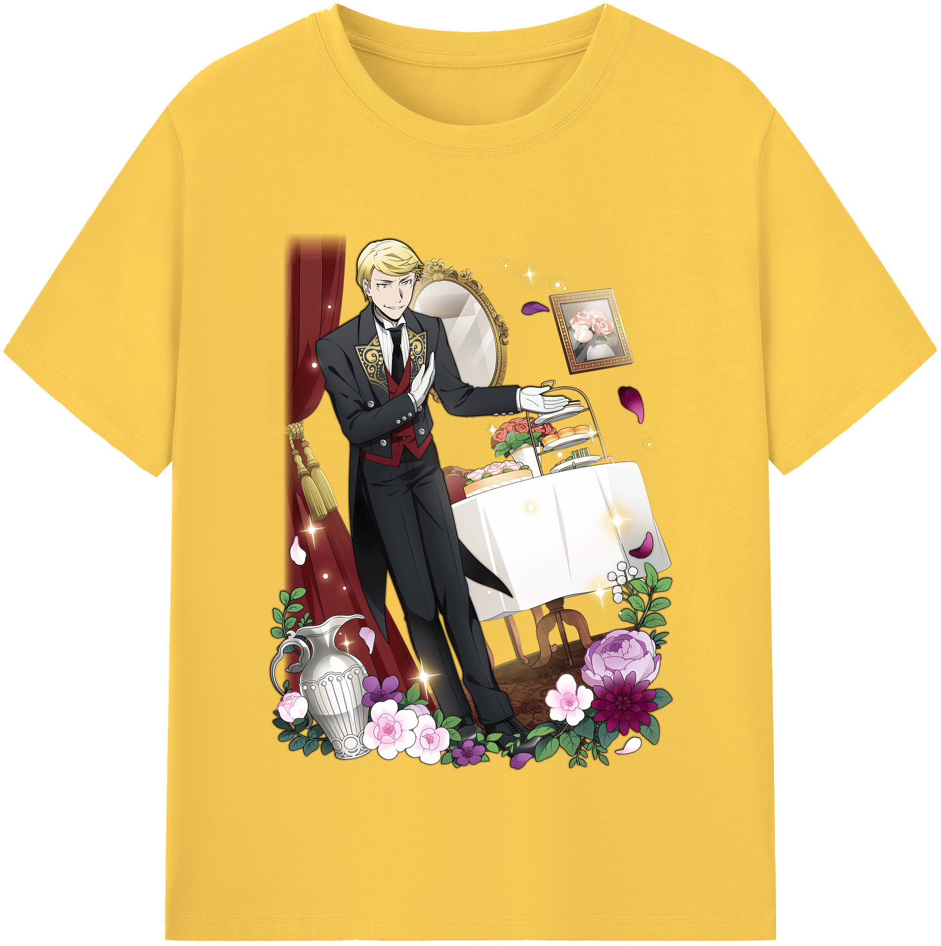 （画像用） 文豪ストレイドッグス Bungo Stray Dogs 綿100％半袖Tシャツ（フロントプリント）