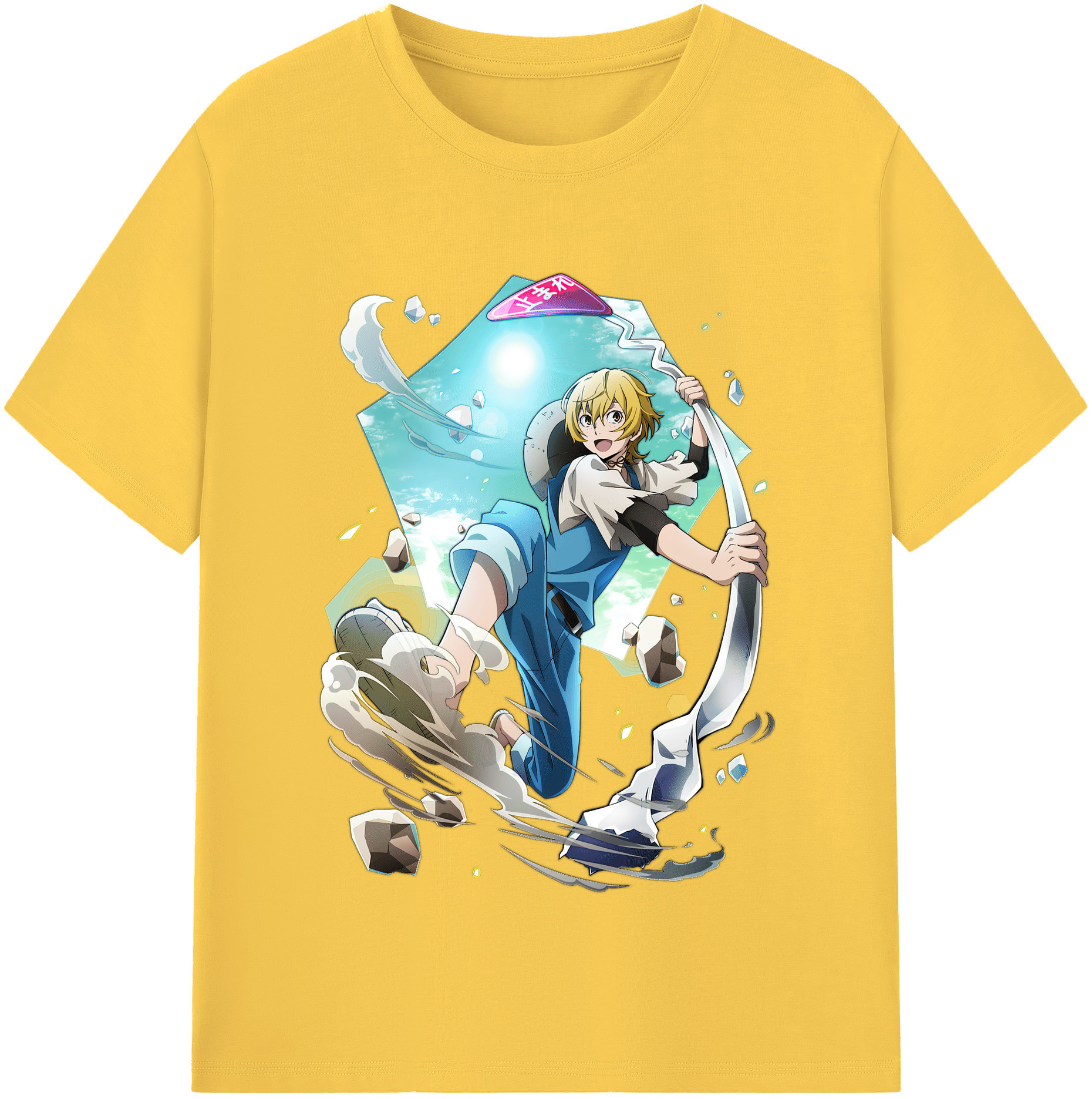 （画像用） 文豪ストレイドッグス Bungo Stray Dogs 綿100％半袖Tシャツ（フロントプリント）