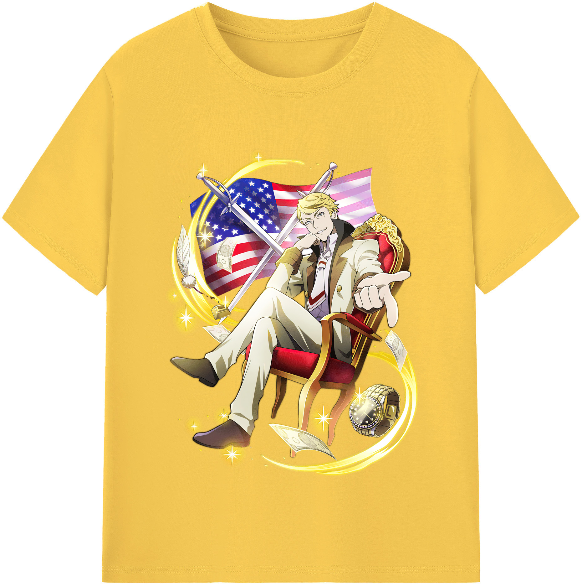 （画像用） 文豪ストレイドッグス Bungo Stray Dogs 綿100％半袖Tシャツ（フロントプリント）