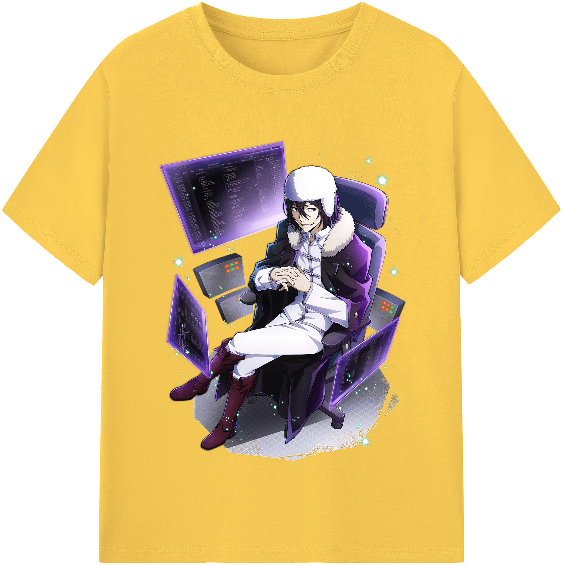 （画像用） 文豪ストレイドッグス Bungo Stray Dogs 綿100％半袖Tシャツ（フロントプリント）