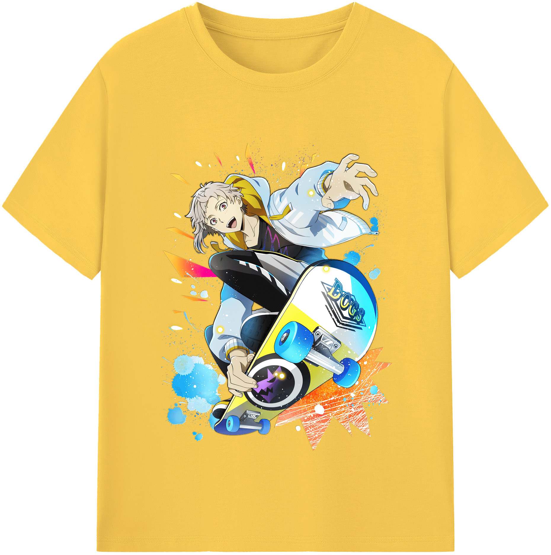 （画像用） 文豪ストレイドッグス Bungo Stray Dogs 綿100％半袖Tシャツ（フロントプリント）