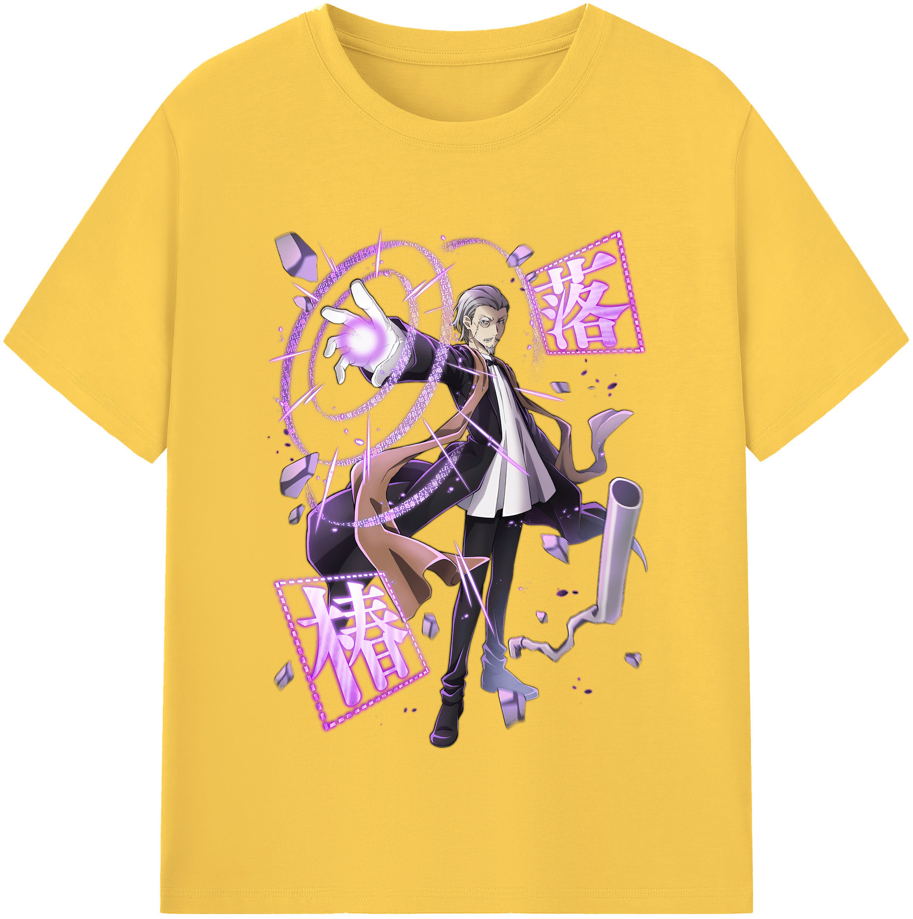 （画像用） 文豪ストレイドッグス Bungo Stray Dogs 綿100％半袖Tシャツ（フロントプリント）