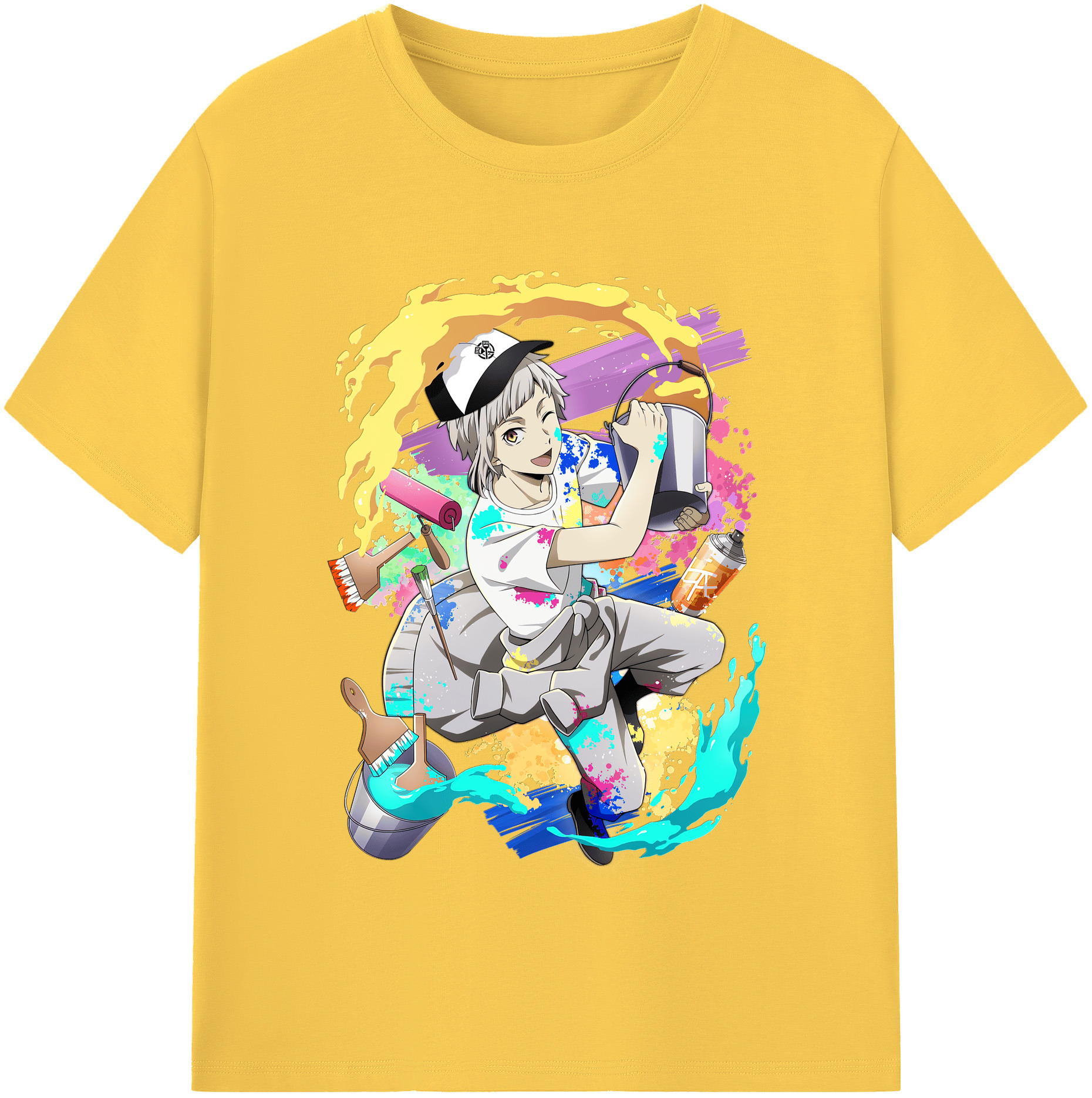 （画像用） 文豪ストレイドッグス Bungo Stray Dogs 綿100％半袖Tシャツ（フロントプリント）
