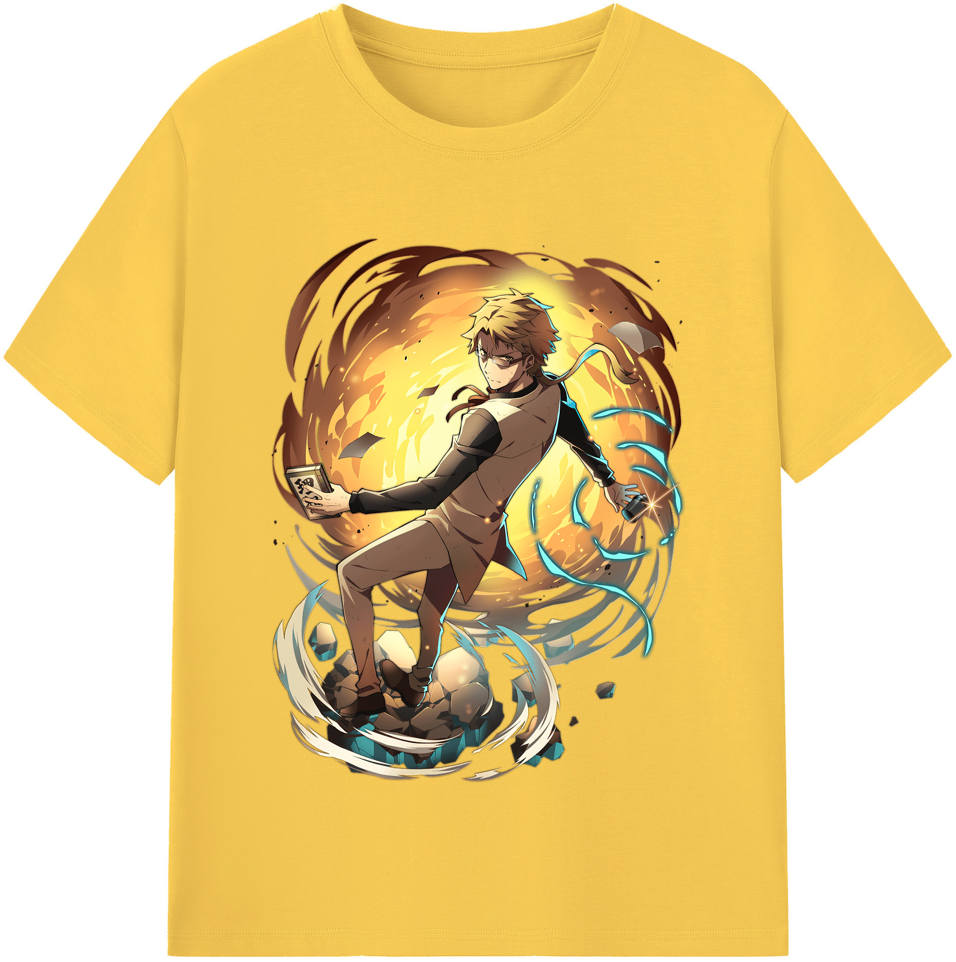 （画像用） 文豪ストレイドッグス Bungo Stray Dogs 綿100％半袖Tシャツ（フロントプリント）