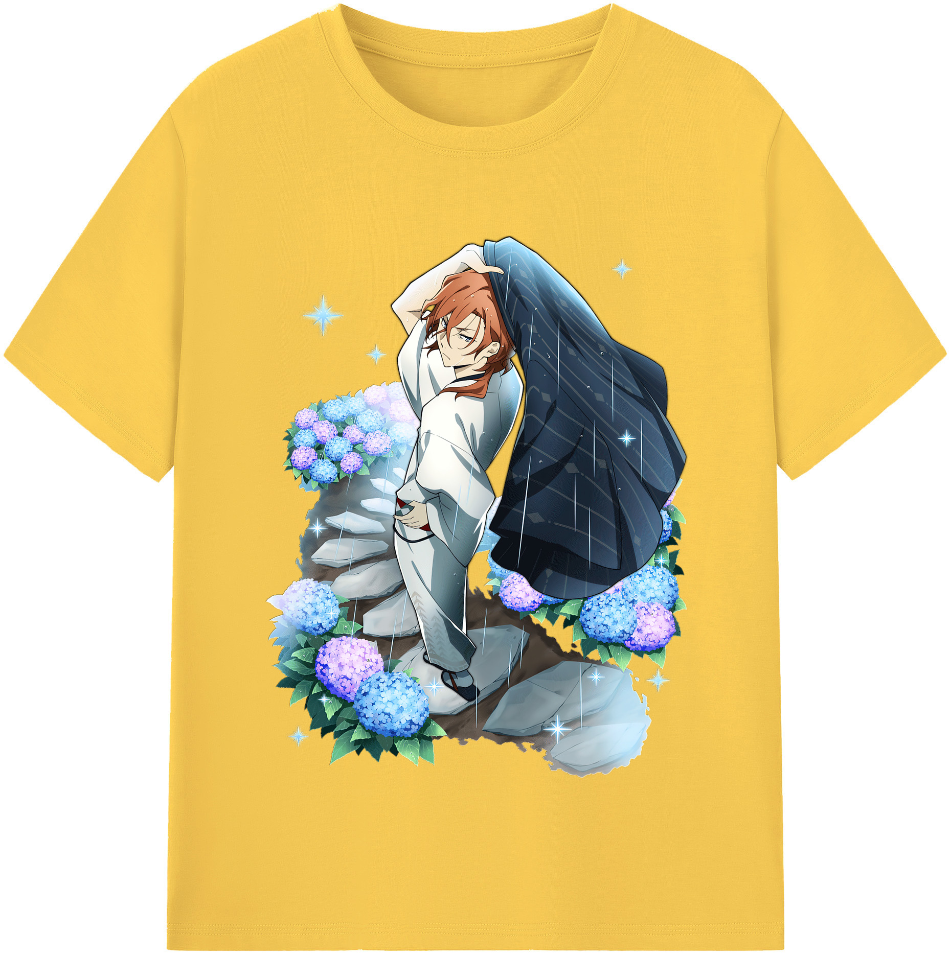（画像用） 文豪ストレイドッグス Bungo Stray Dogs 綿100％半袖Tシャツ（フロントプリント）